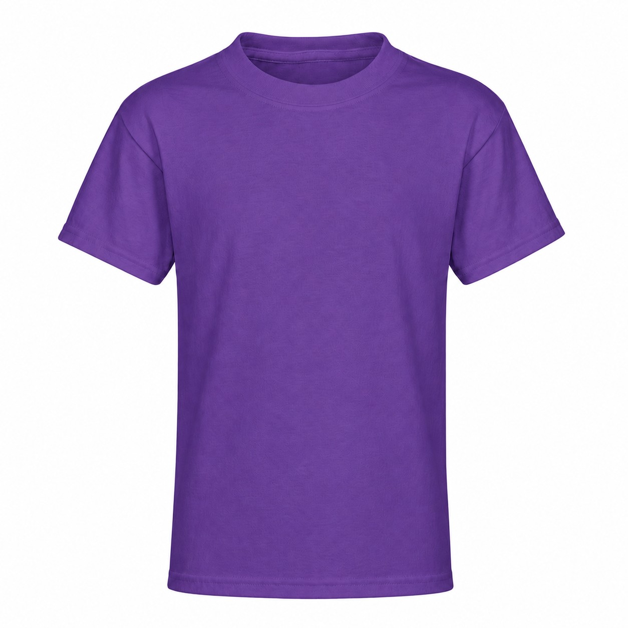 Youth Cotton Crewneck T-Shirt — Purple