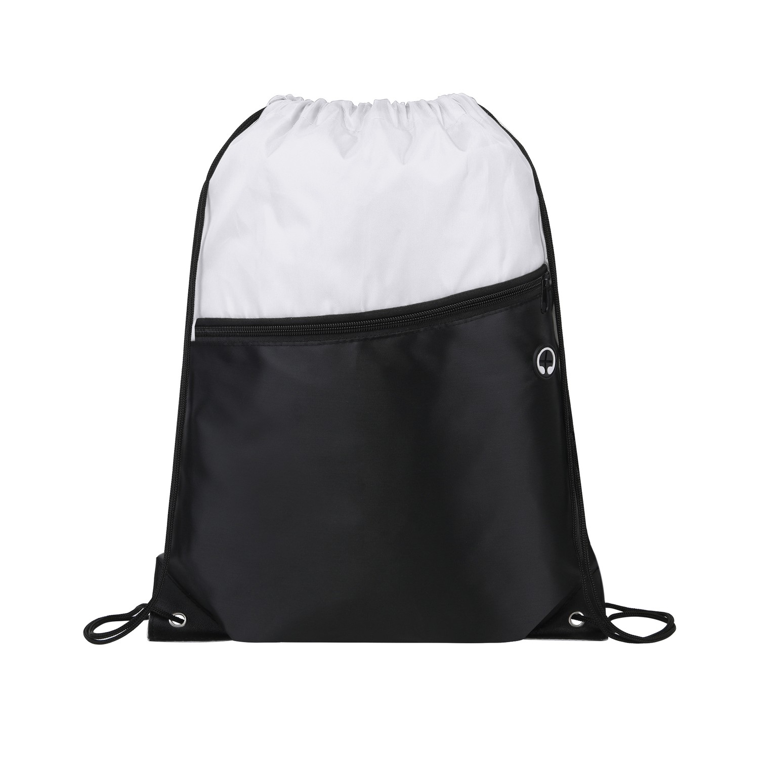 210D Polyester Metal Grommets Drawstring Bag — view 2