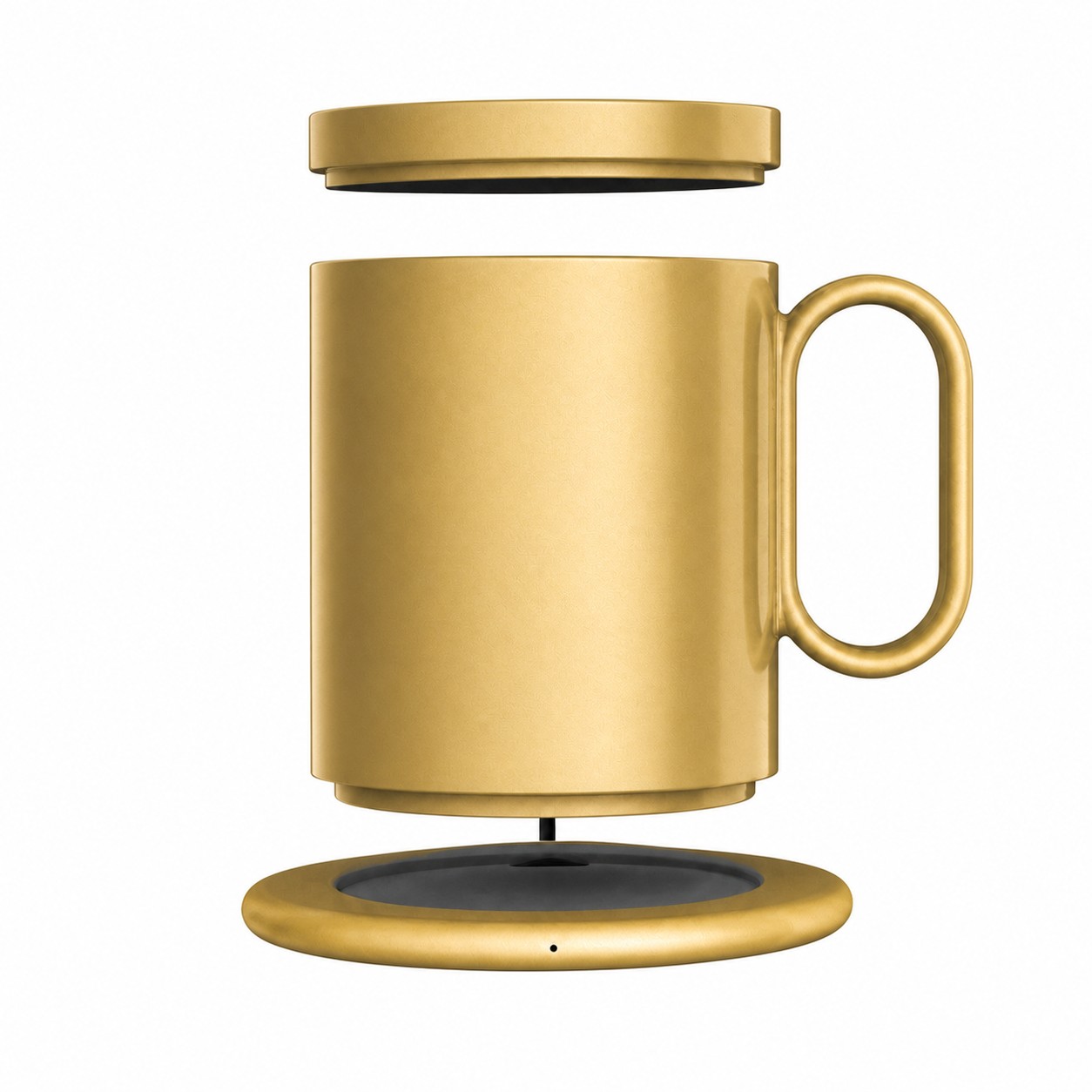 Desktop Warming Mug Charger Set — Gold