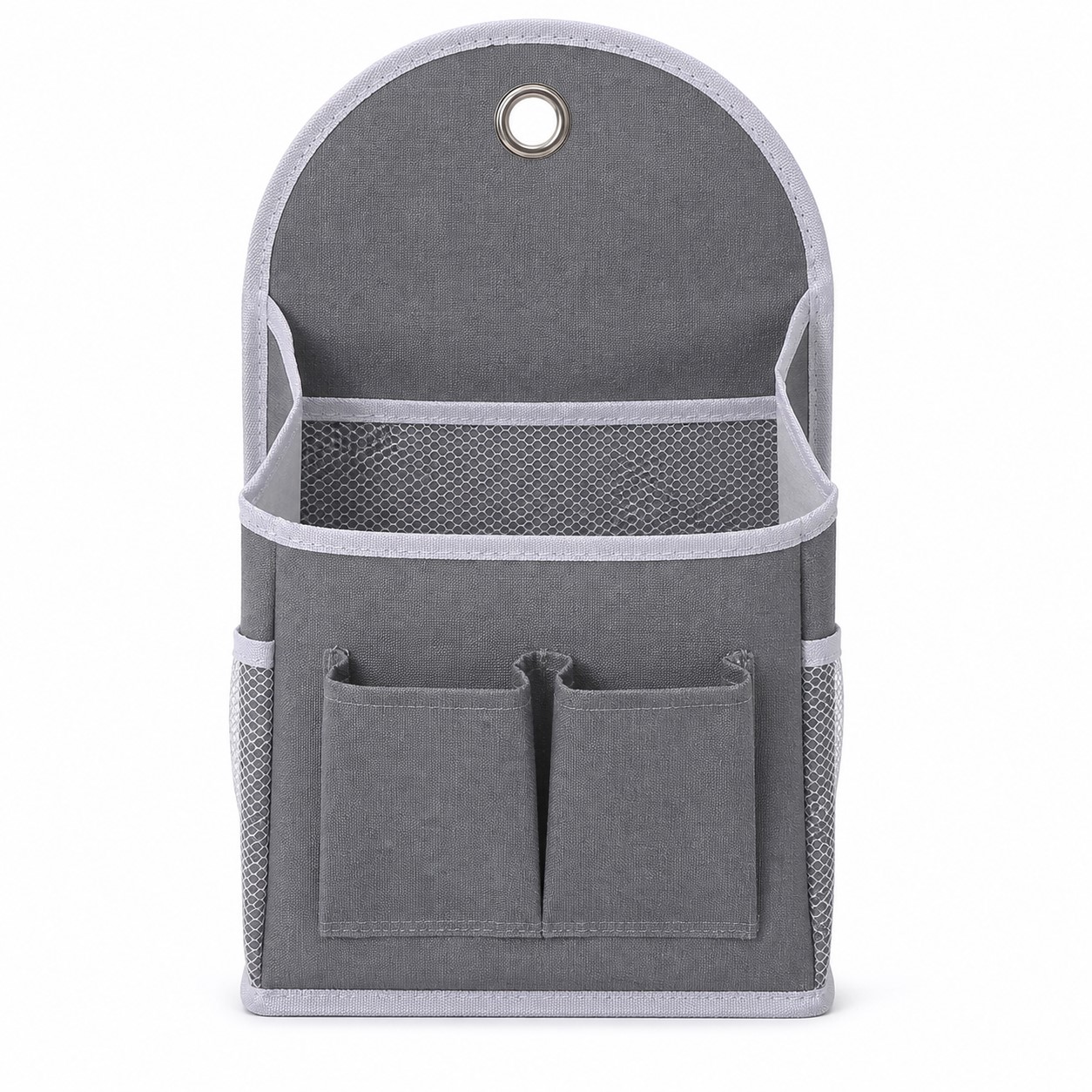 Cotton Linen Hanging Wall Organizer With Pockets — view 2