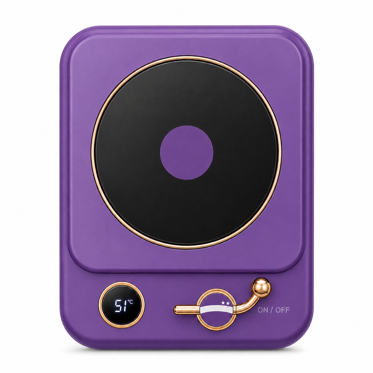 Smart Desktop Drink Warmer — Purple