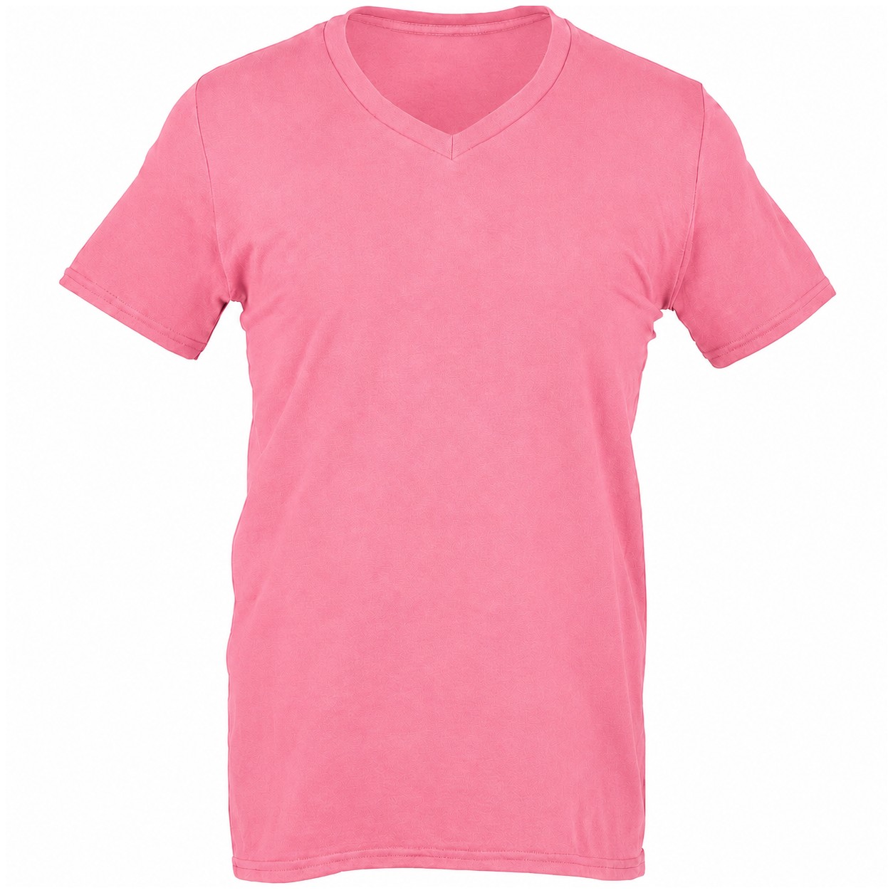 Soft Cotton V Neck T Shirt — Pink