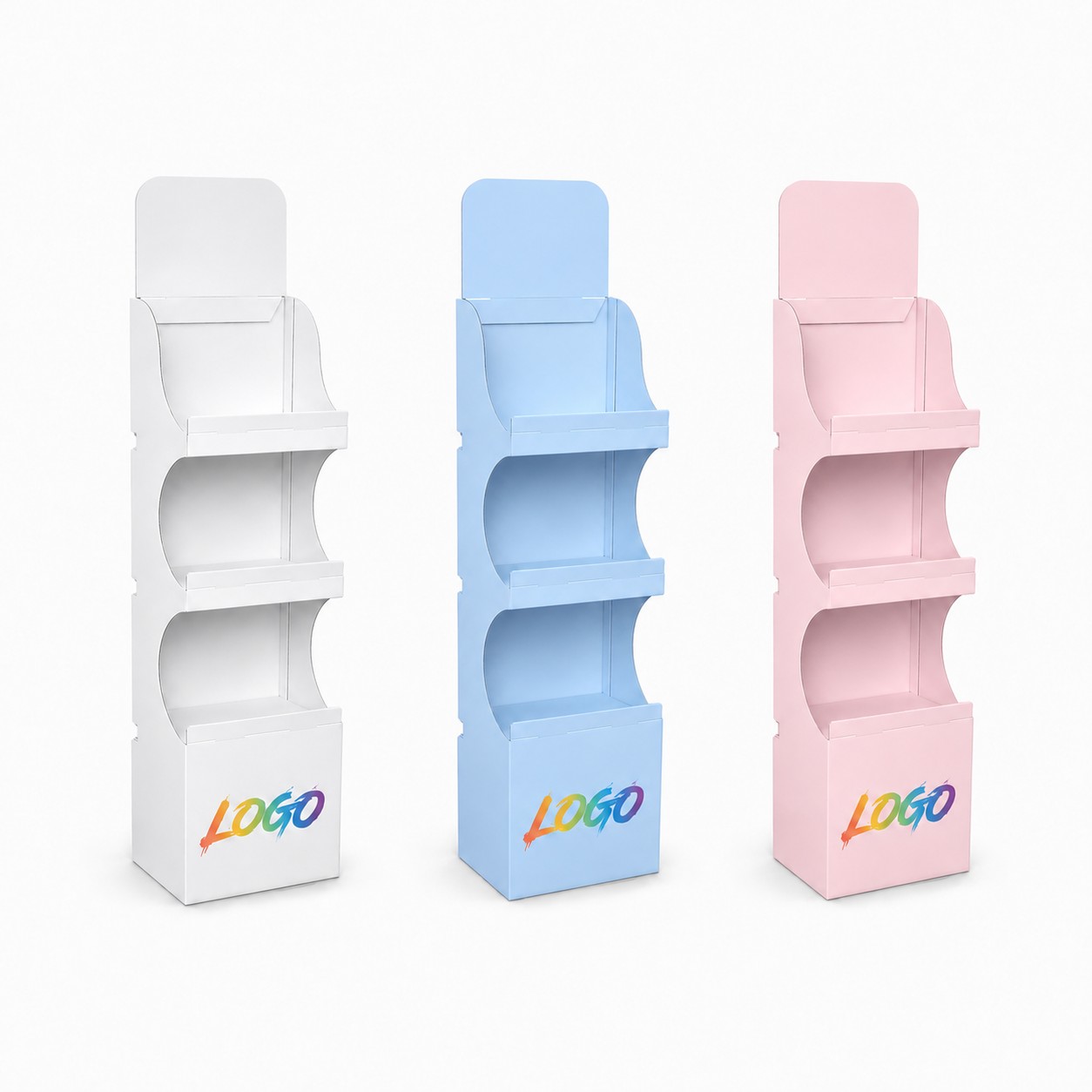 59" Corrugated Paper Display Stand