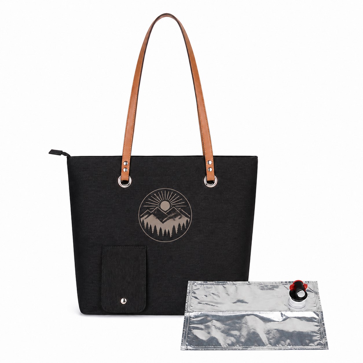 Oxford Wine Tote With Concealed Dispenser