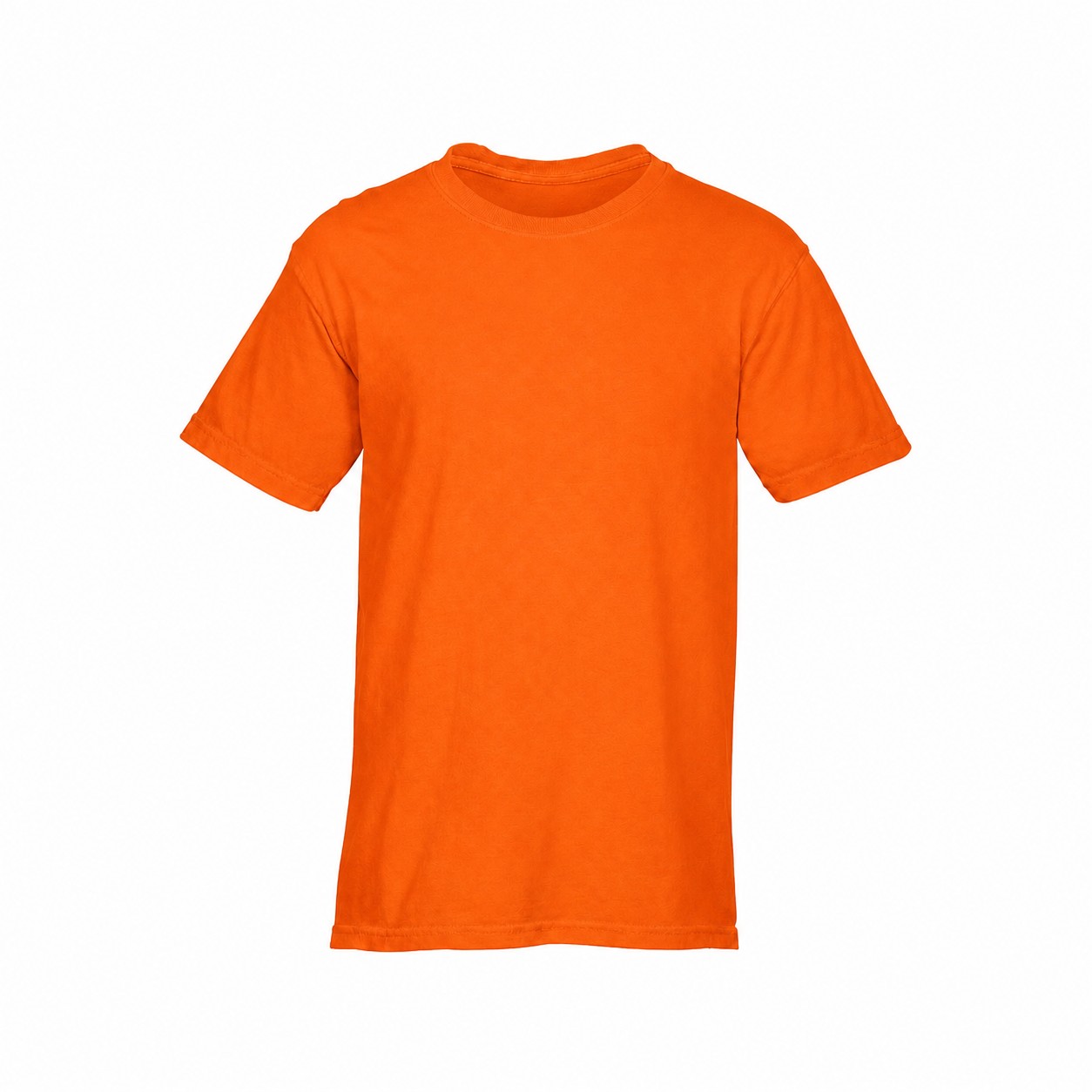 Garment-Dyed Ringspun Cotton T-Shirt — Orange