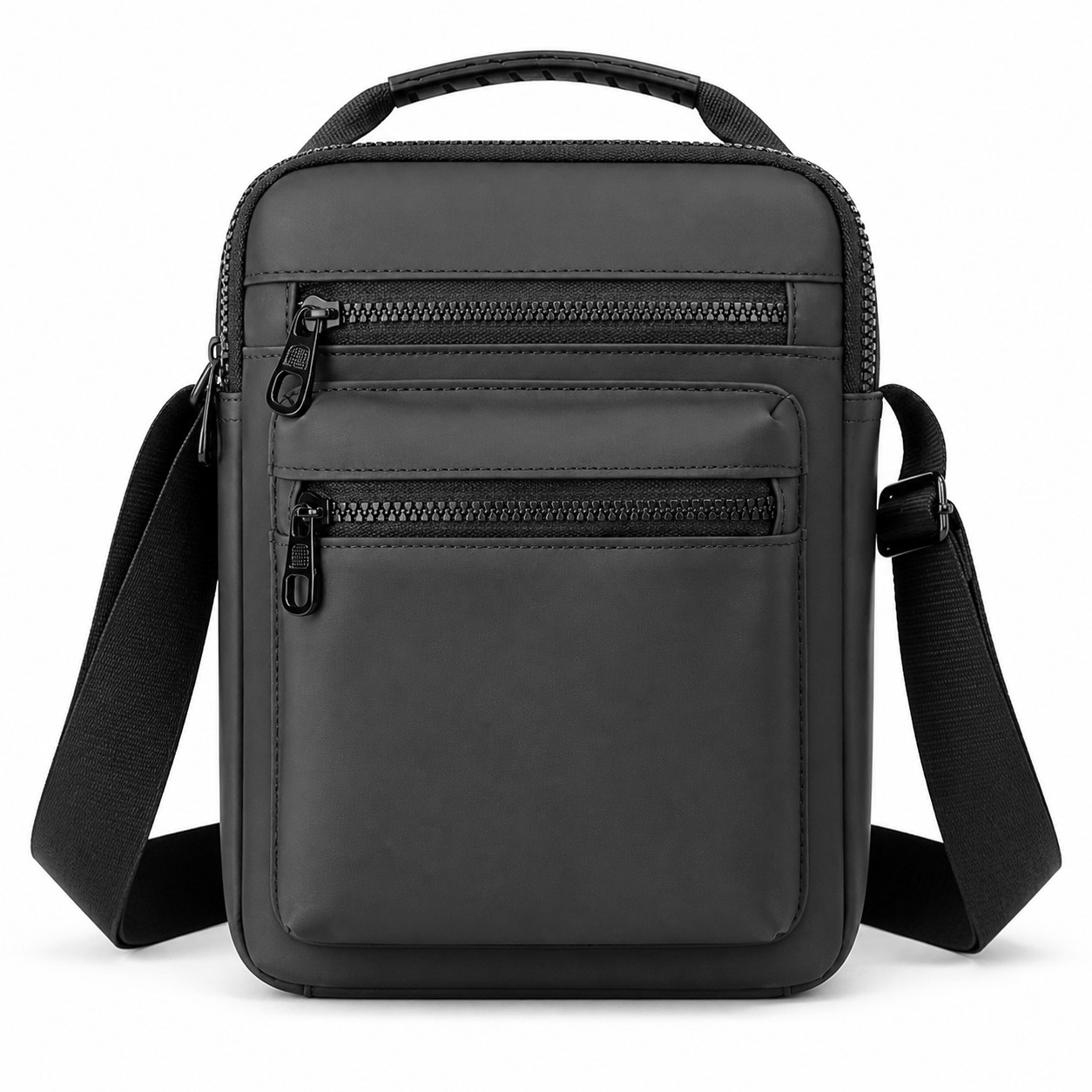 Water Resistant Front Zip Crossbody Bag — view 2