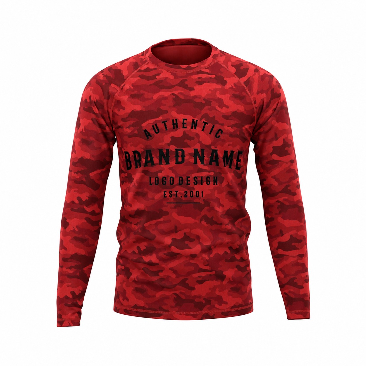 Raglan Sleeve Workout Shirt — Red