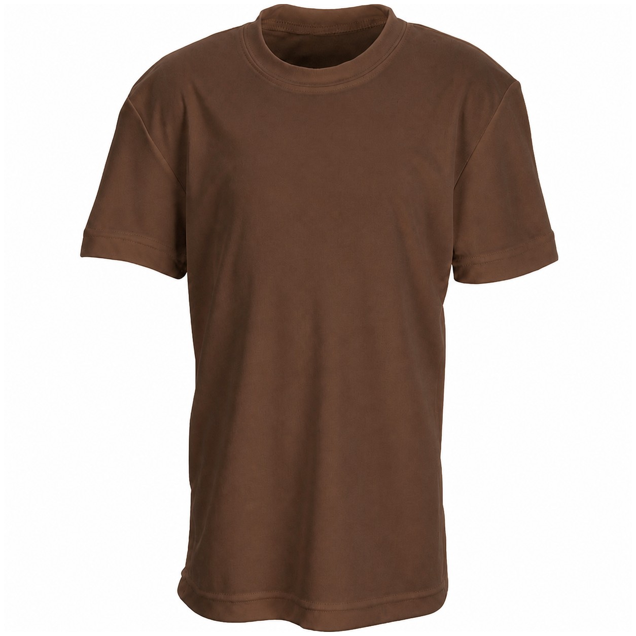 Youth Interlock Performance Shirt — Brown