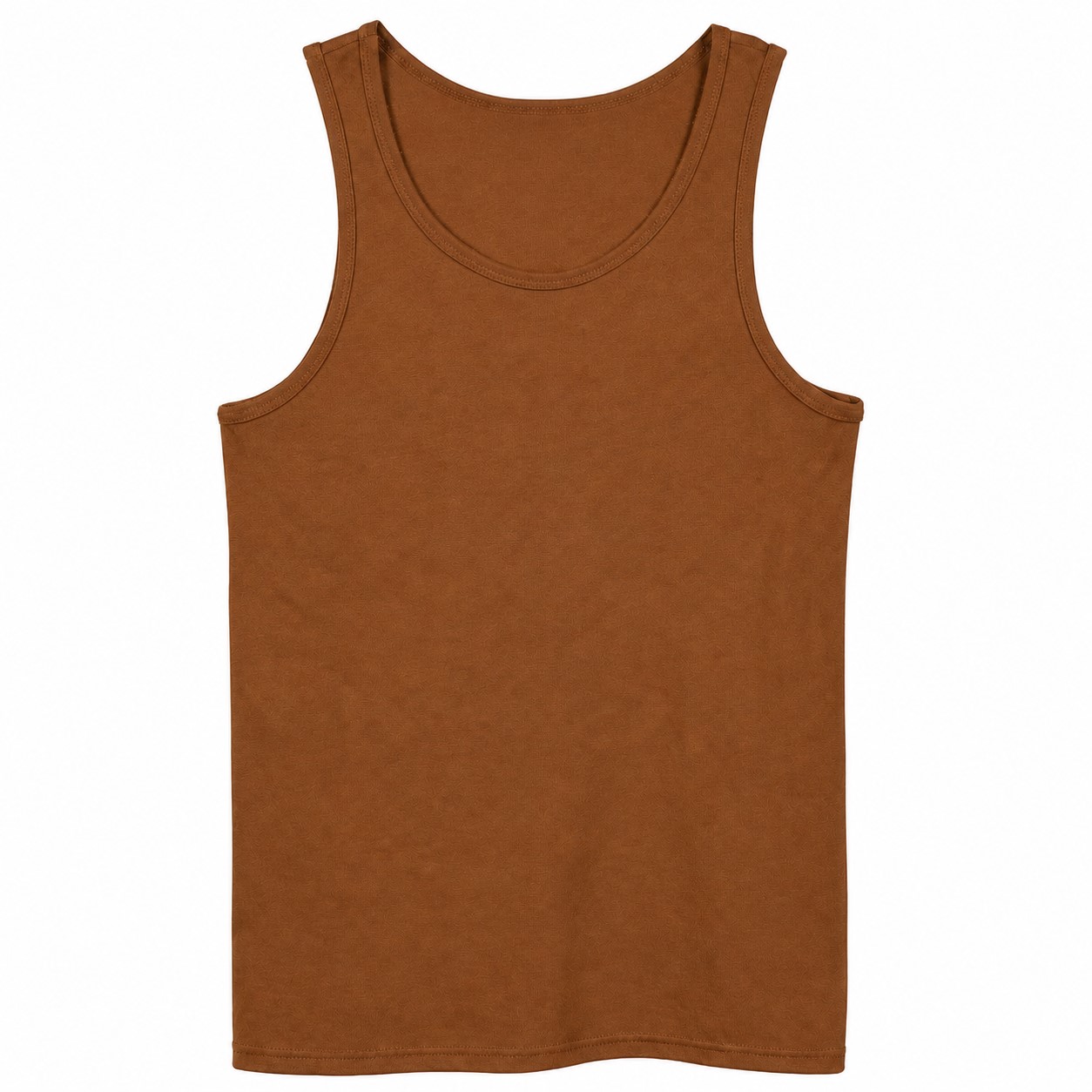 Heavy Cotton Men's Tank Top — Brown