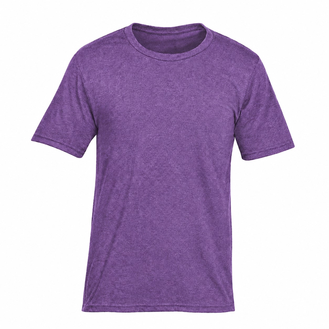 Blend Cotton Polyester Tee — Purple