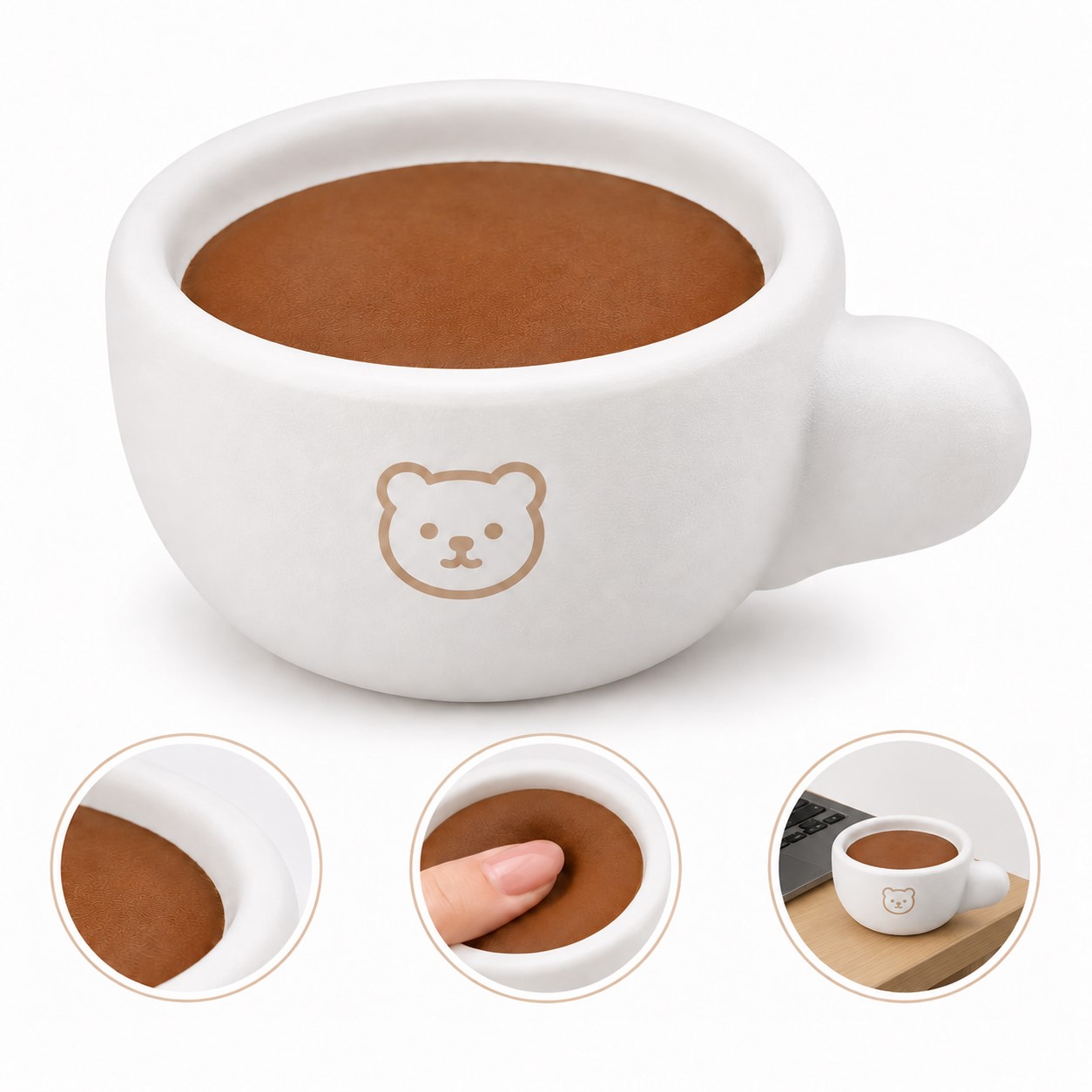 Coffee Cup PU Foam Squeeze Toy