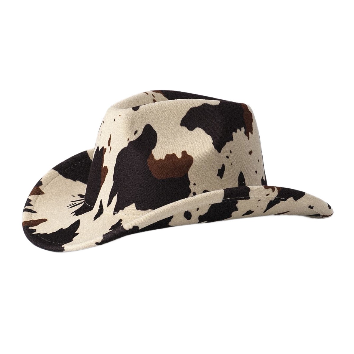 Polyester Cow Pattern Cowboy Hat — view 2