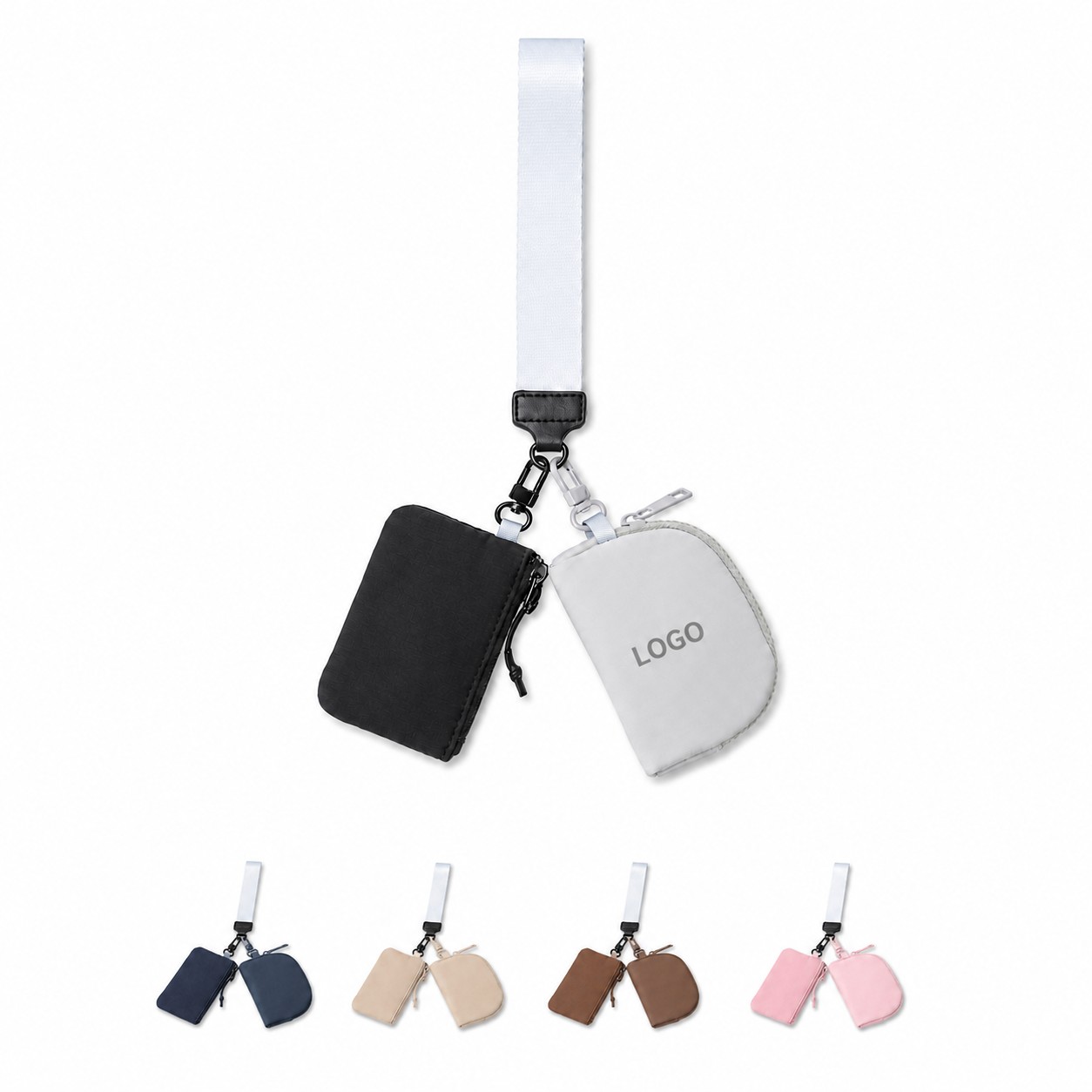 Two Piece Nylon Wrist Strap Wallet