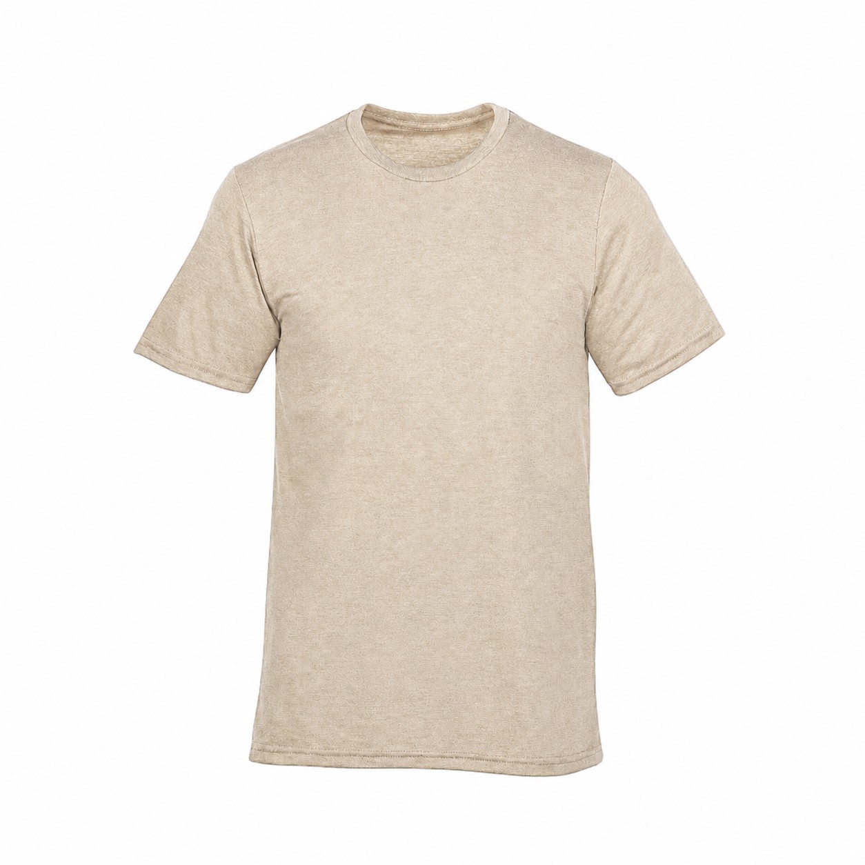 Recycled Tri Blend Crewneck Tee — Beige