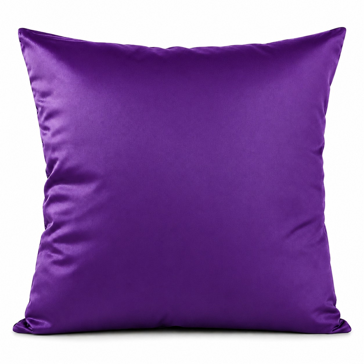 Cotton Square Throw Pillow — Purple