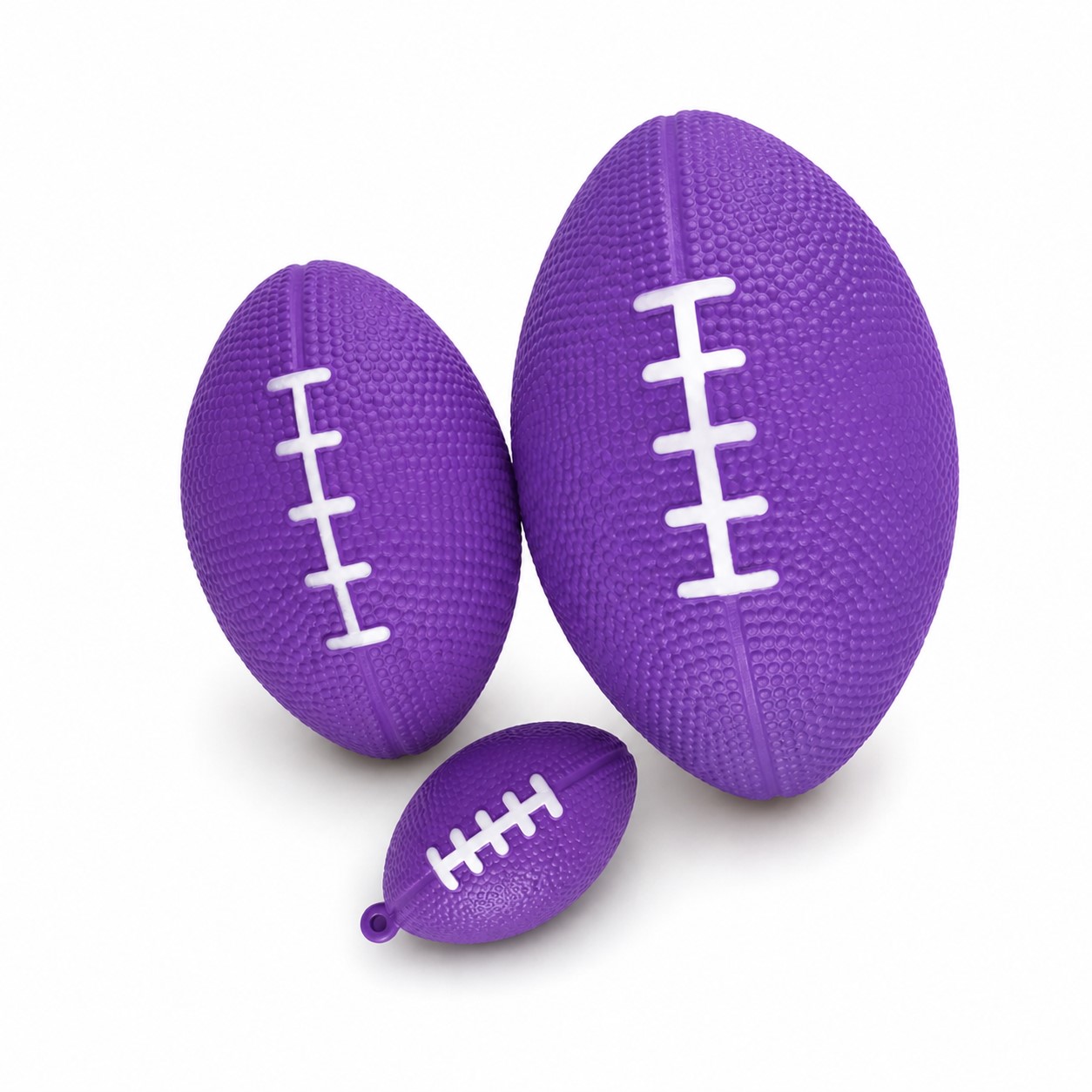 Mini Football Foam Stress Toy — Purple