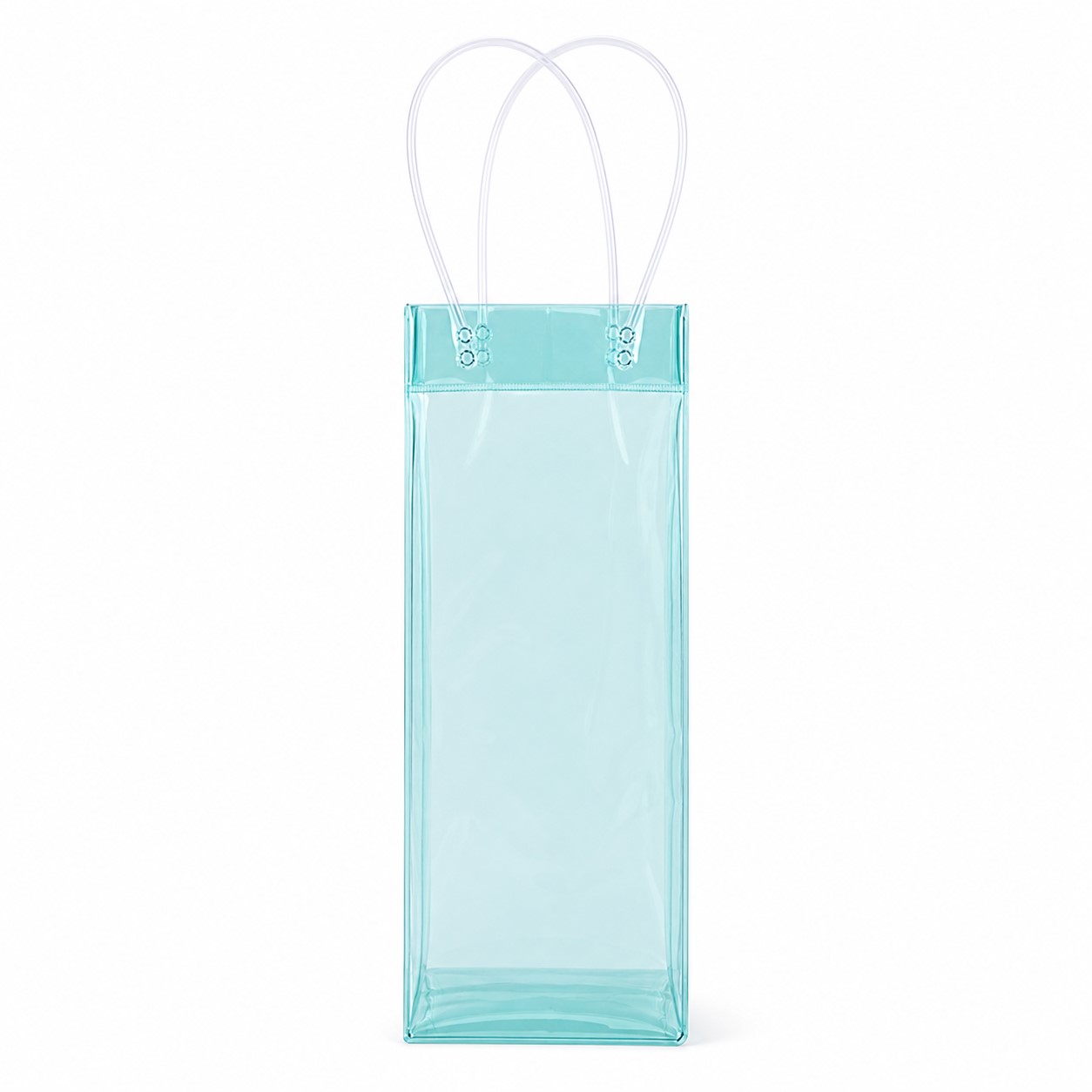 Transparent Reinforced PVC Bottle Tote — view 2