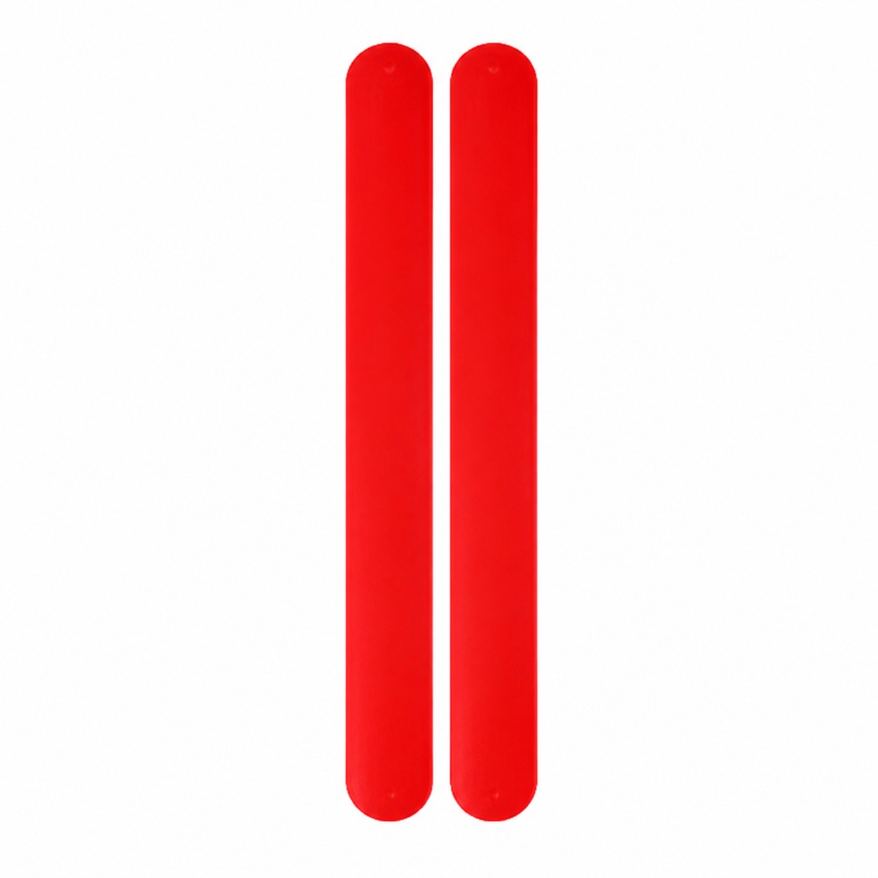 Silicone Slap Wristband Bracelet — Red