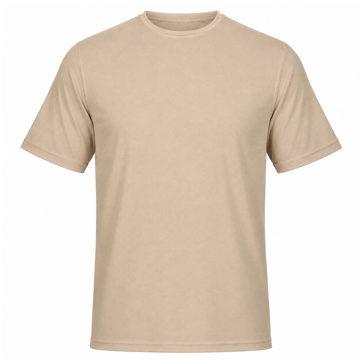 Moisture Wicking Quarter Zip Pullover — Tan Beige