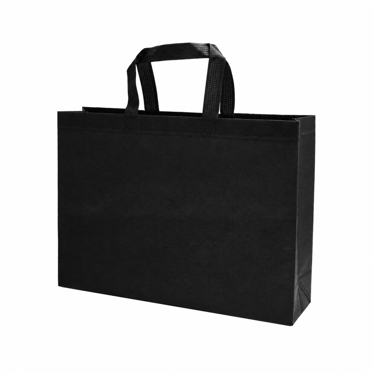 Heat-Sealed Edge Tote Bag — Black