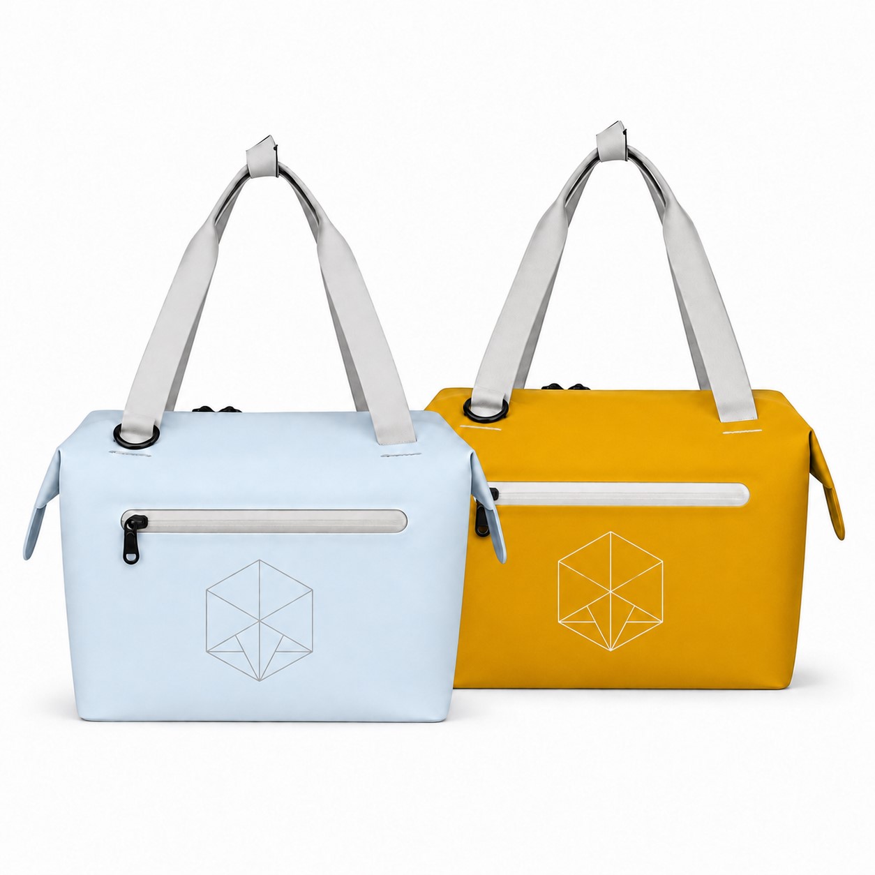 Soft Touch Insulated Lunch Bag With Zipper Pocket