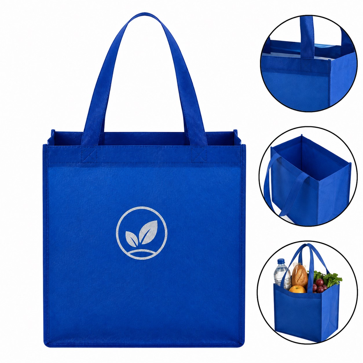 Polyester Upright Shopping Tote Bag
