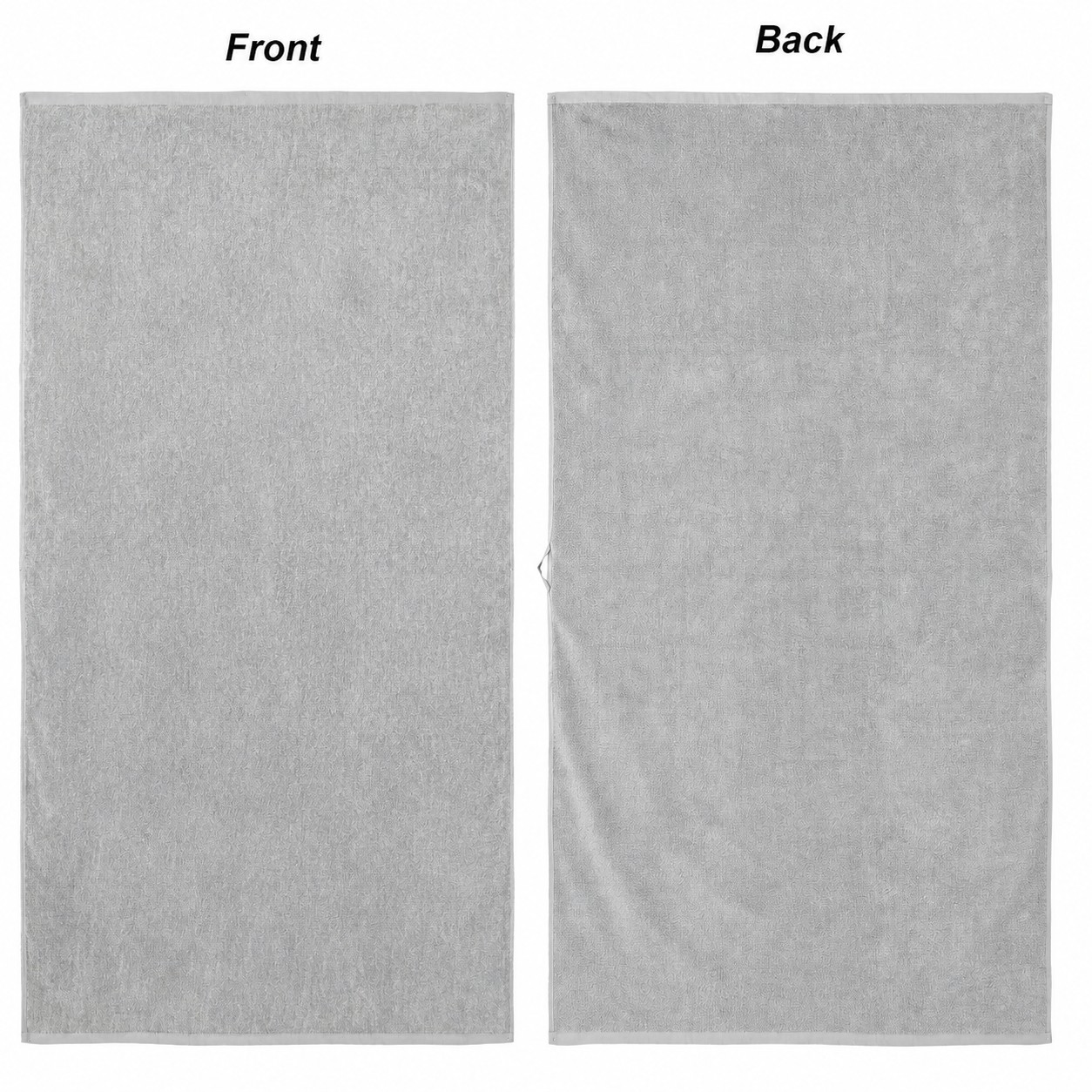 Cotton Jacquard Beach Towel — Nickel Silver