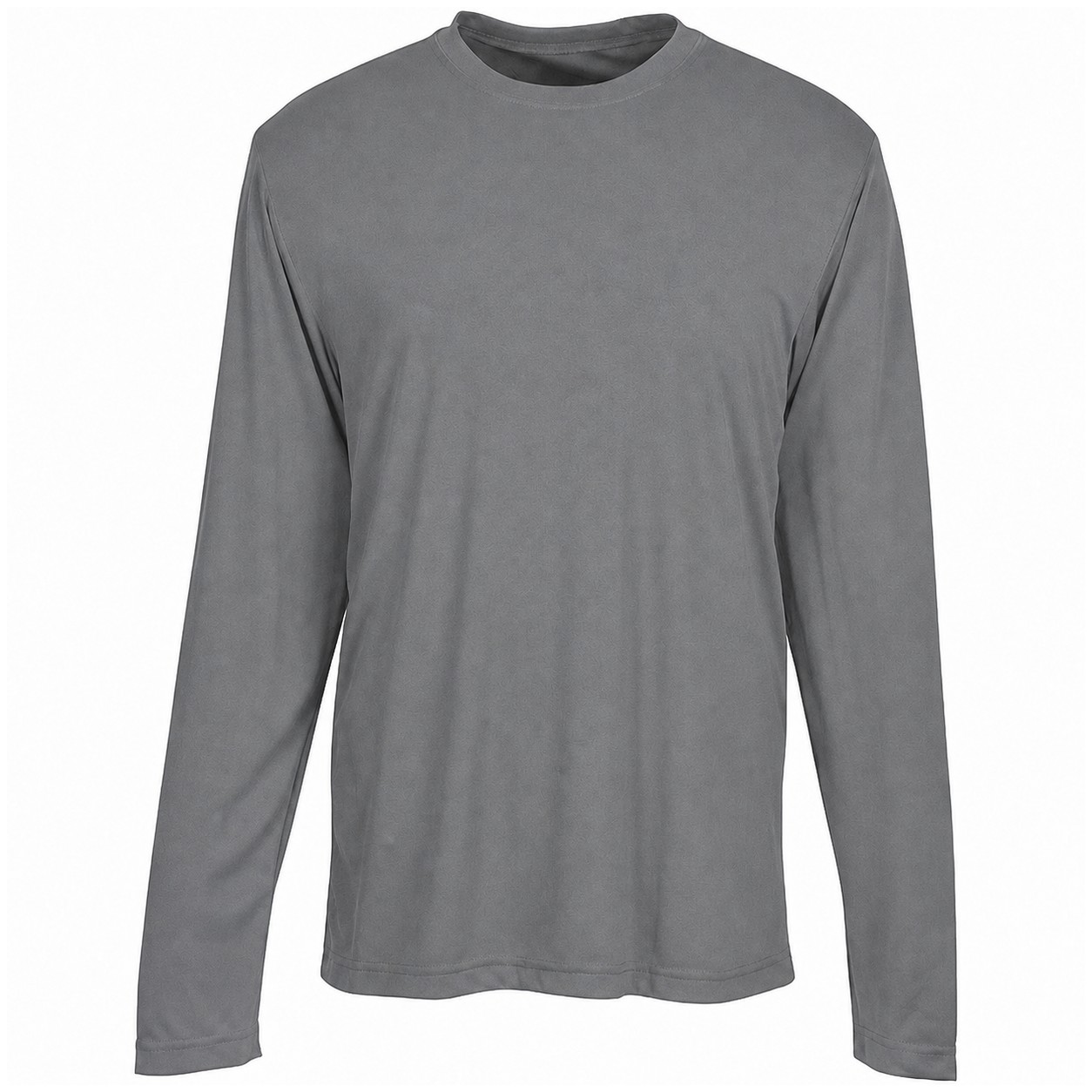 Polyester Long Sleeve Team Shirt — Gray