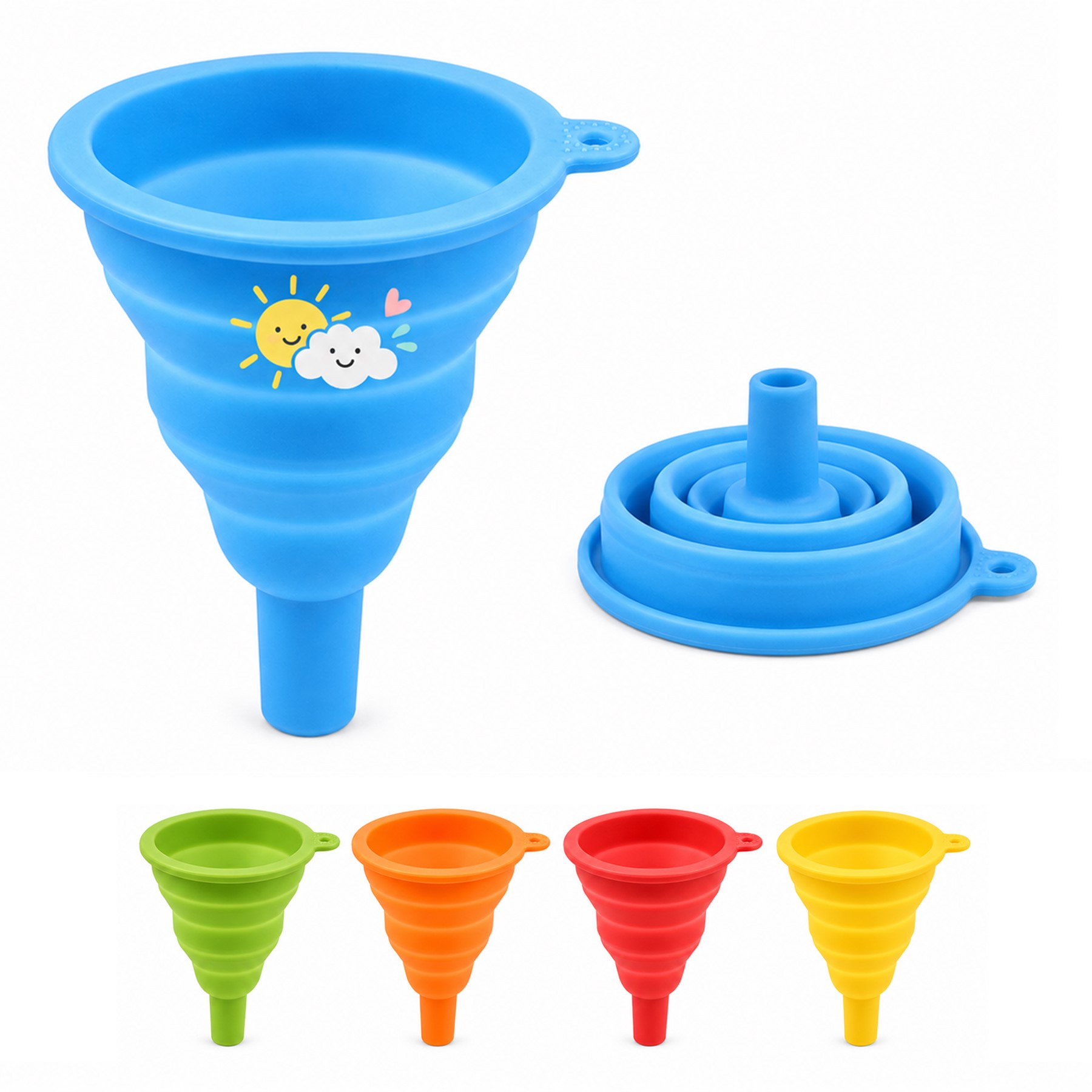 4.25-Inch Collapsible Silicone Pouring Funnel