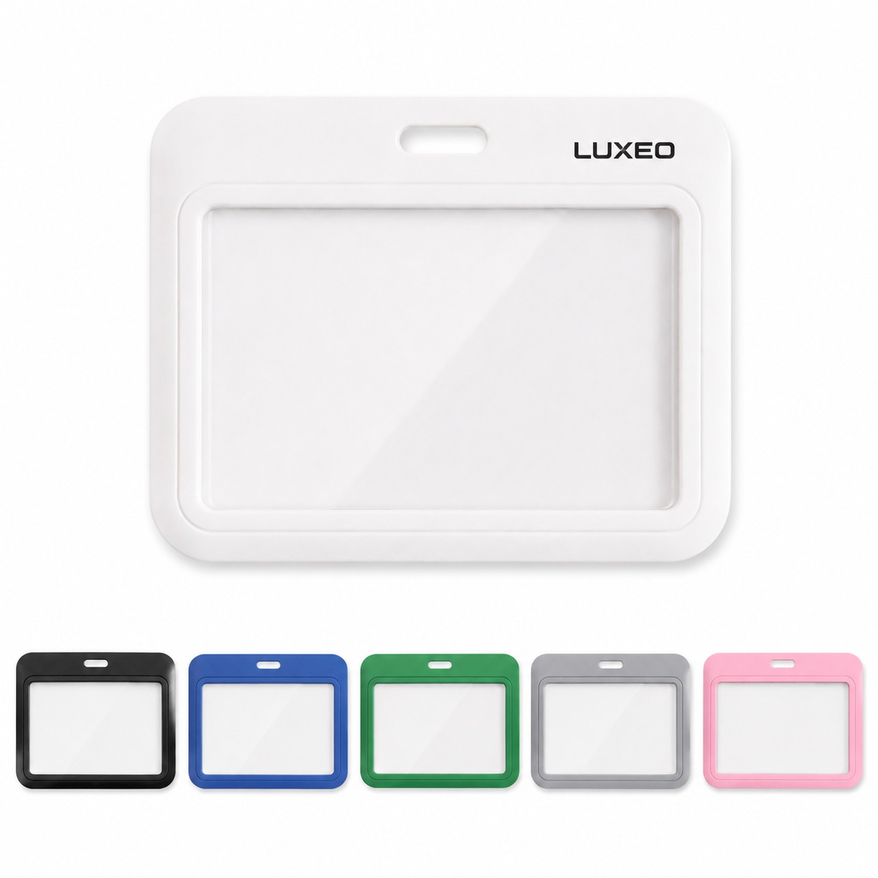 Horizontal ABS Slide Cover Badge Holder