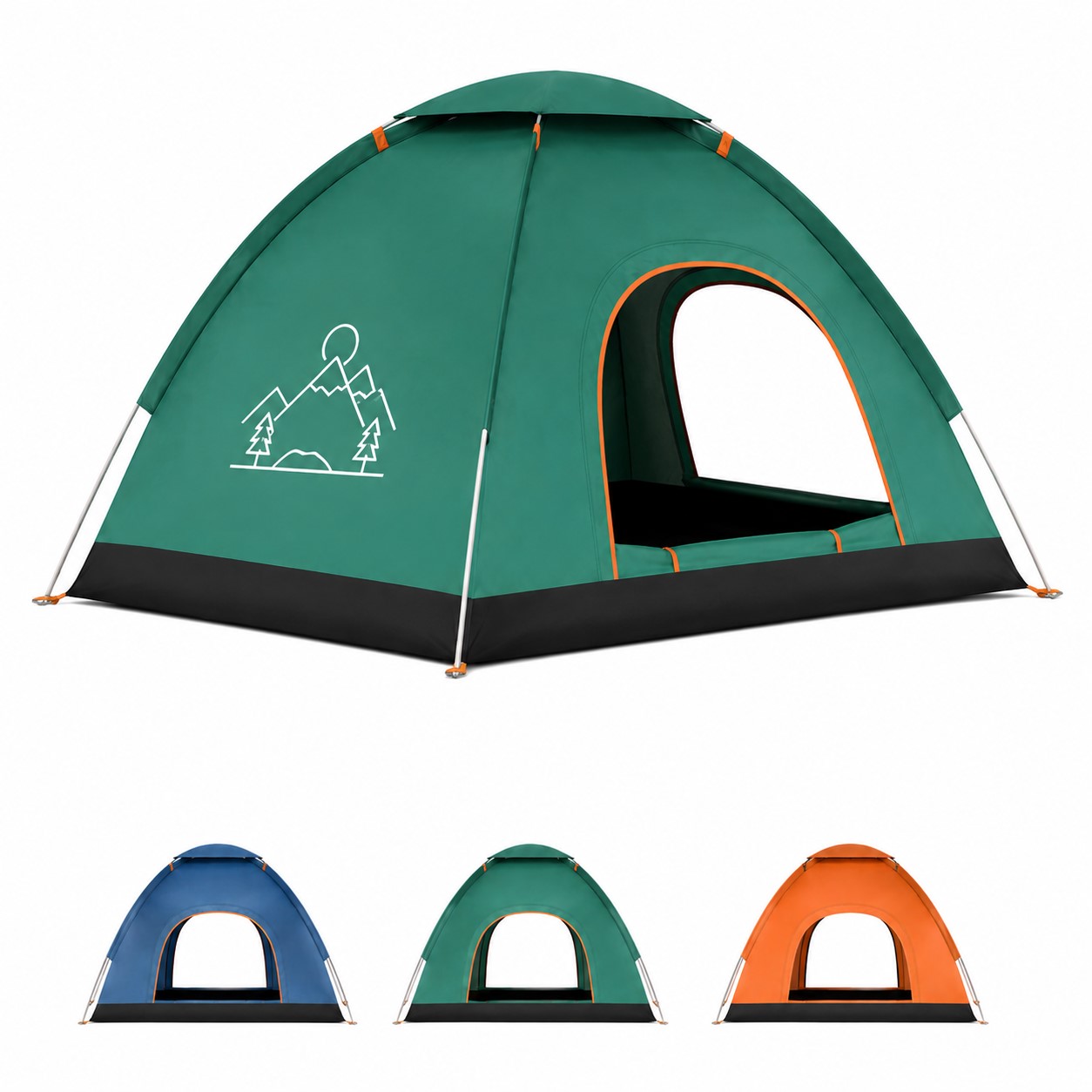 Instant Two Person Polyester Camping Tent