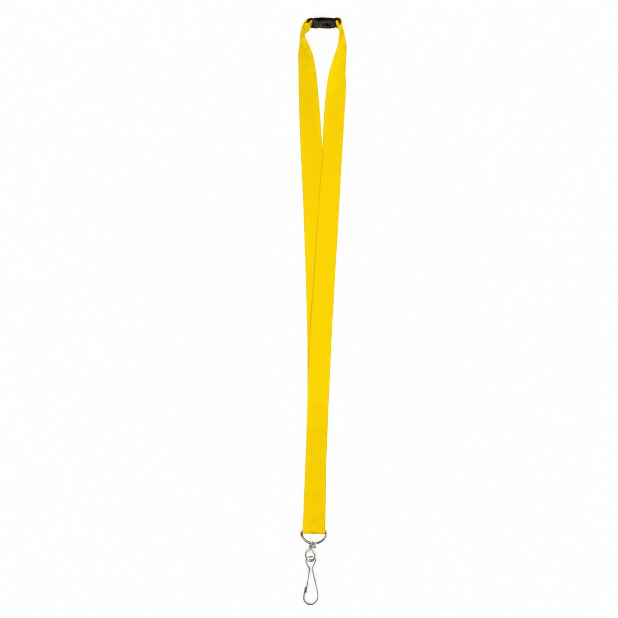 Polyester J Hook Breakaway Lanyard — Yellow