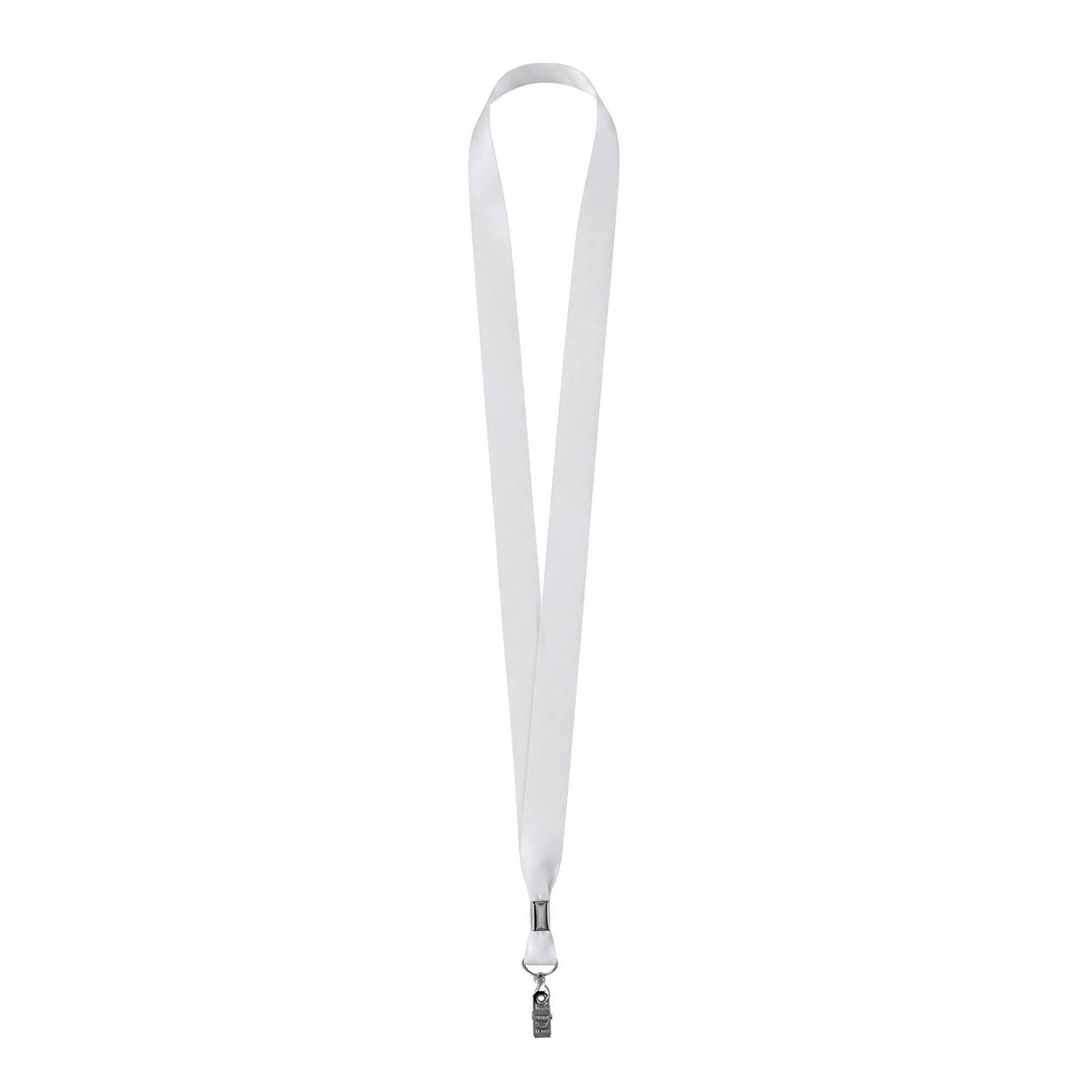Satin Polyester Bulldog Clip Badge Lanyard — view 2