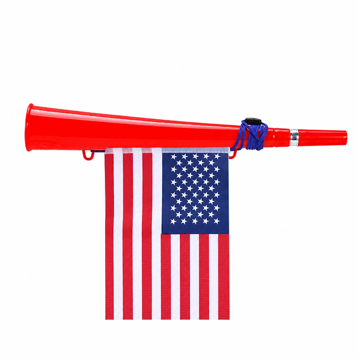 Stadium Cheer Horn Flag Set — Red