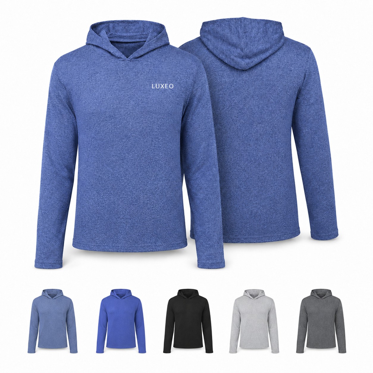 Lightweight Tri Blend Jersey Hoodie