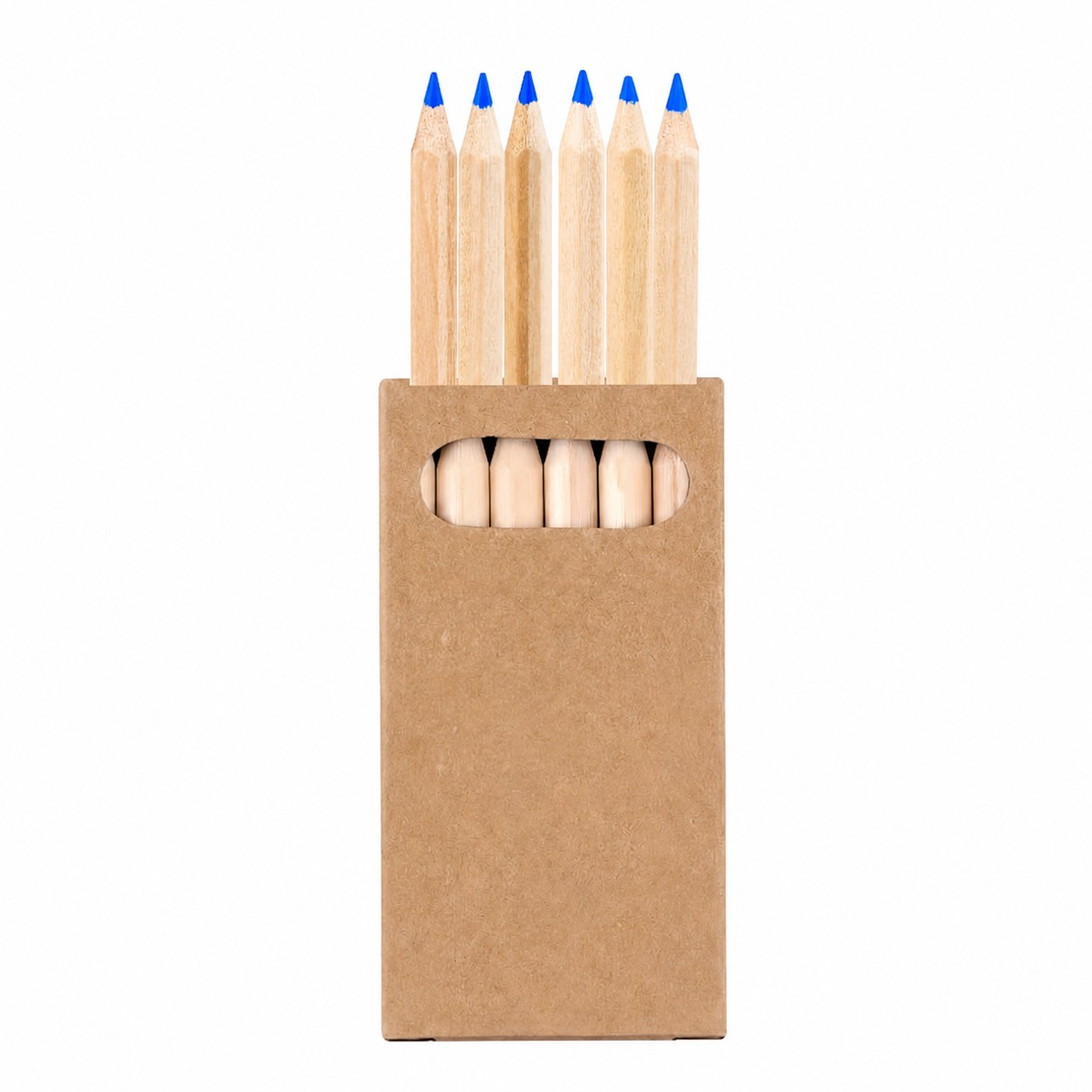 Mini Wood Colored Pencil Set — Blue