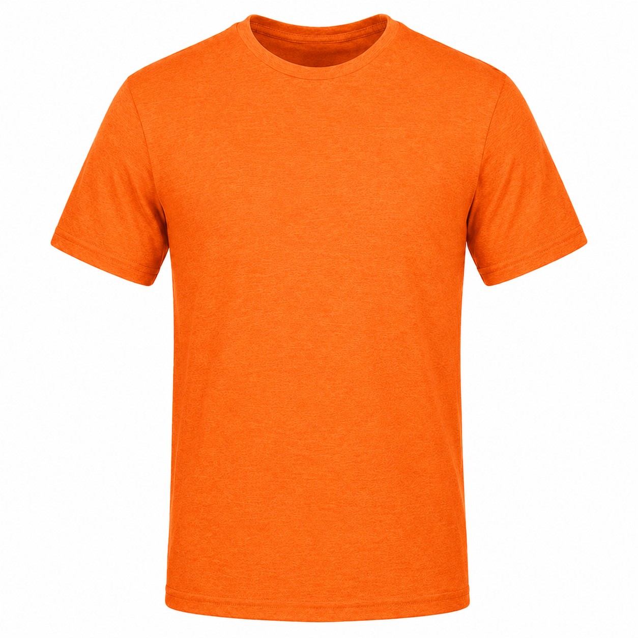 Contrast Quarter Zip Performance Pullover — Orange