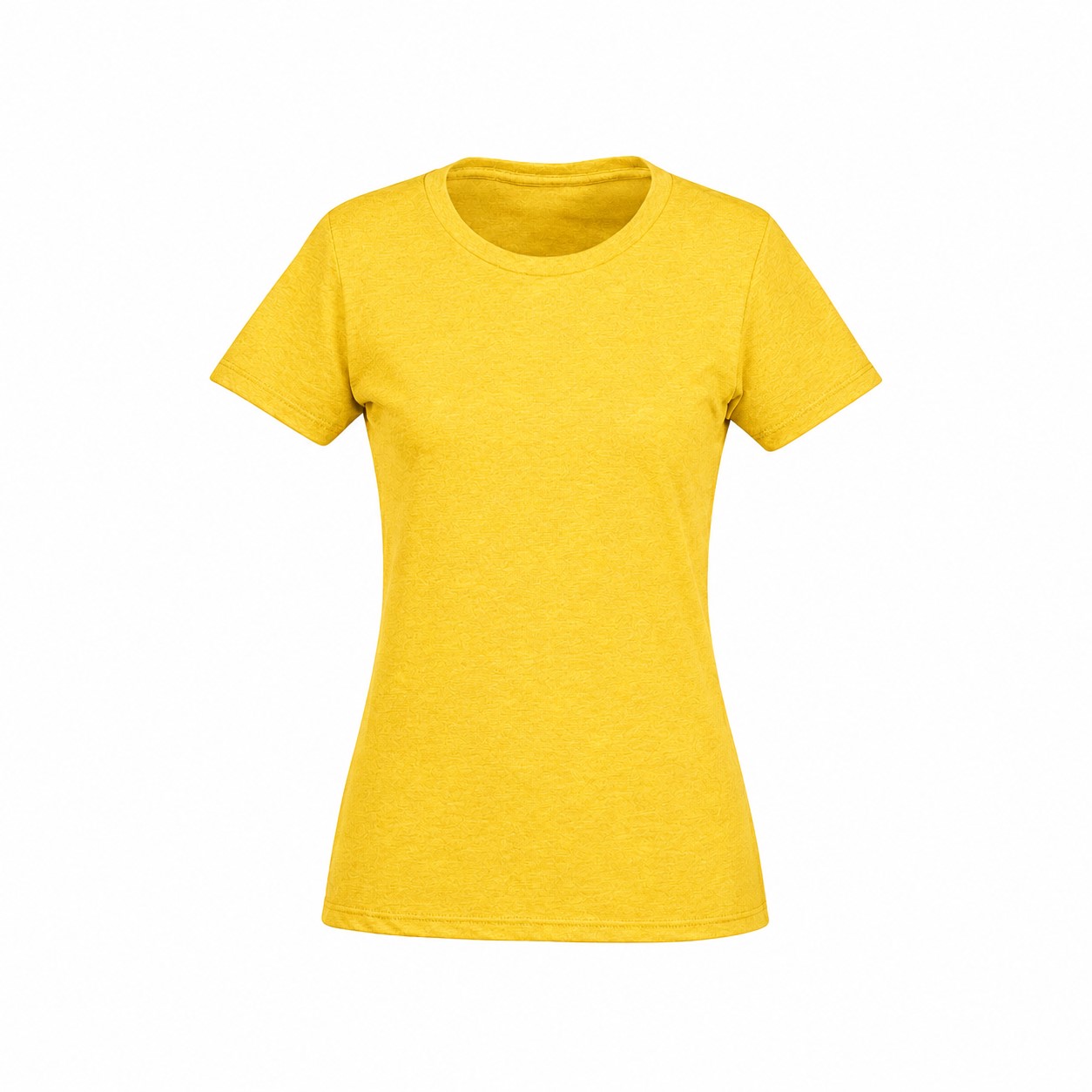Ladies Combed Ringspun Cotton Blend Tee — Yellow