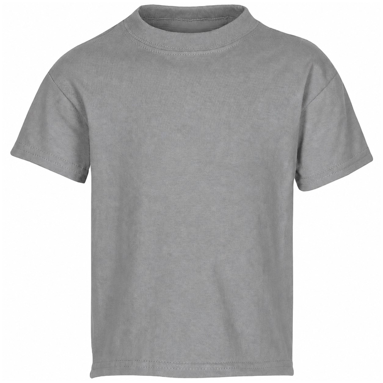 Youth Cotton-Polyester Blend T-Shirt — Gray