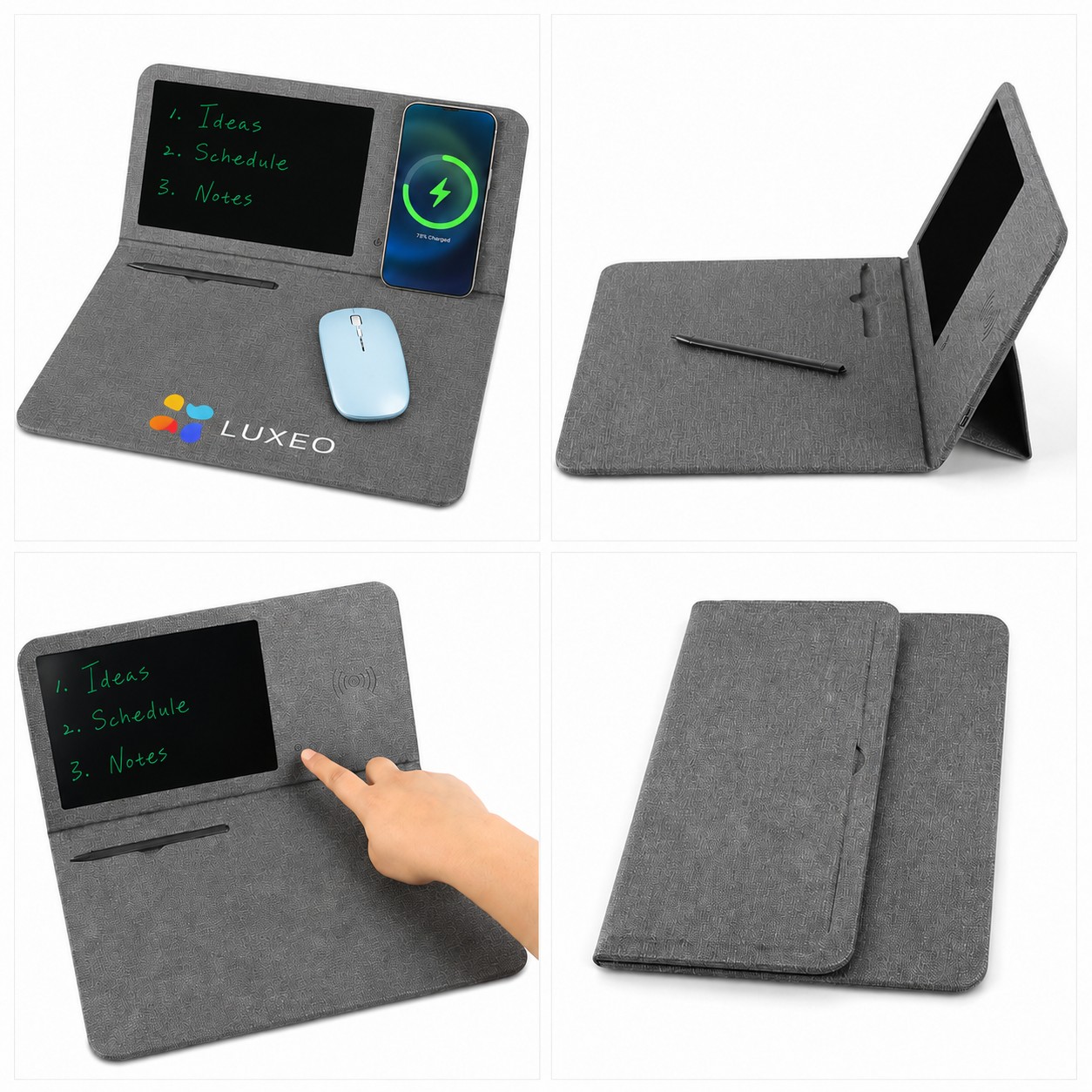 Foldable Wireless Charging Desk Pad