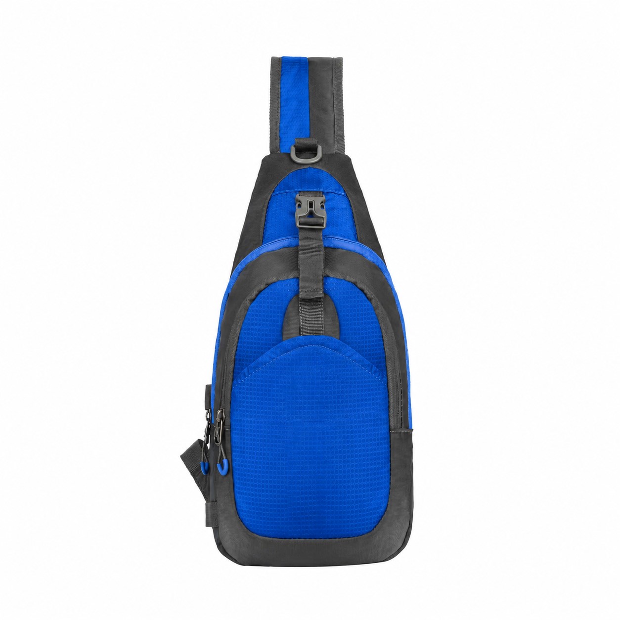 Nylon Tablet Crossbody Sling Bag — Blue