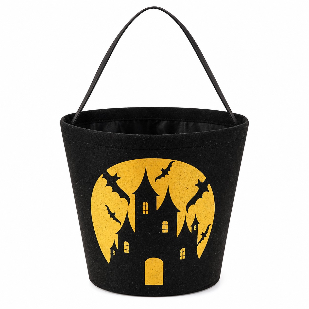 Long Handle Halloween Fabric Treat Tote — view 2