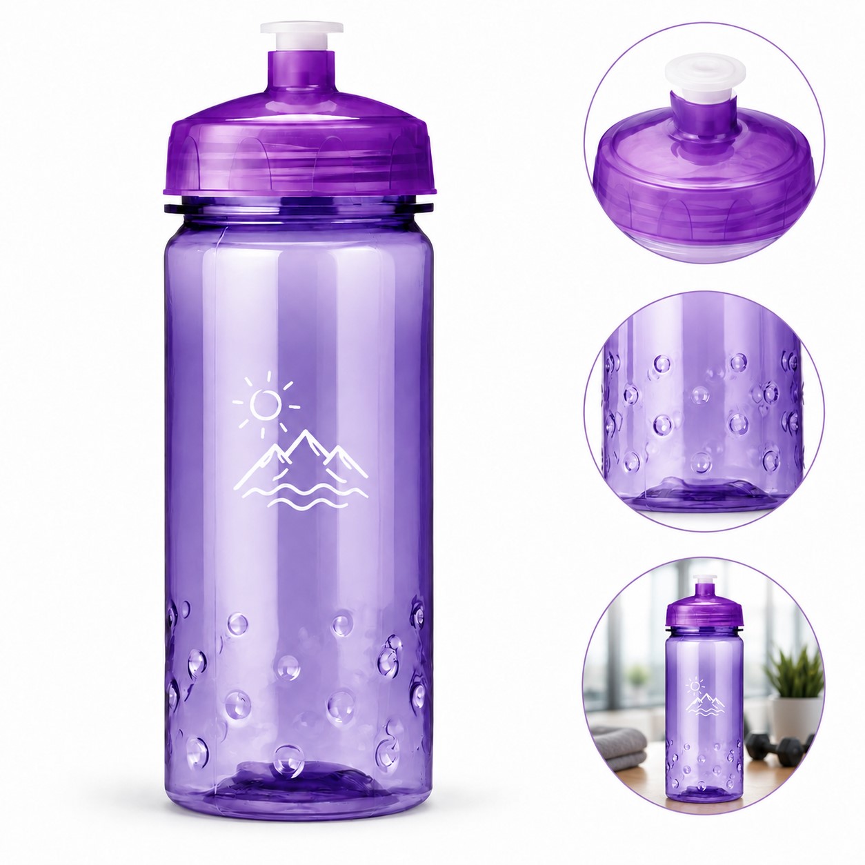 Translucent Stainless Steel Fitness Water Bottle