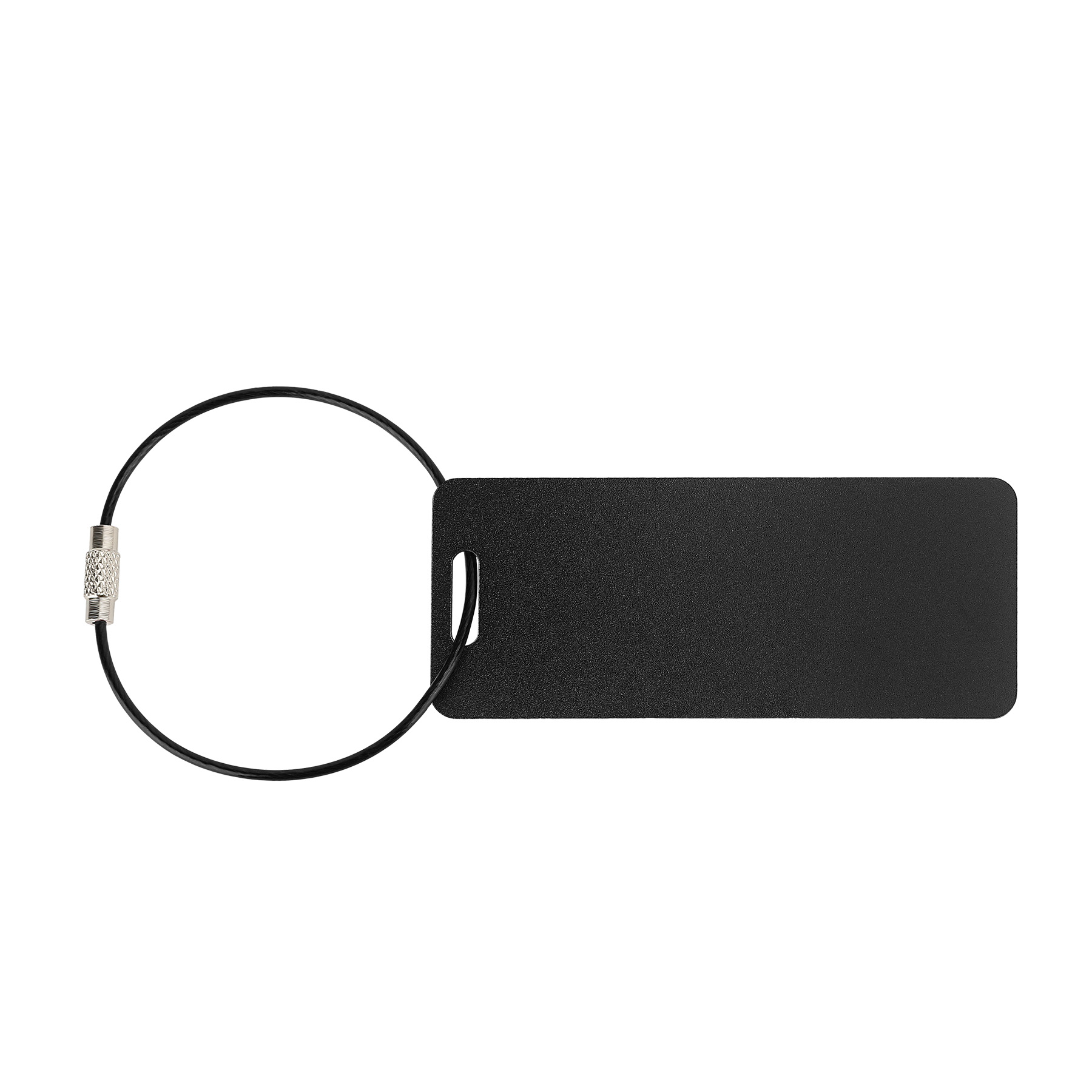 Slim Aluminum Travel Tag With Cable — view 2