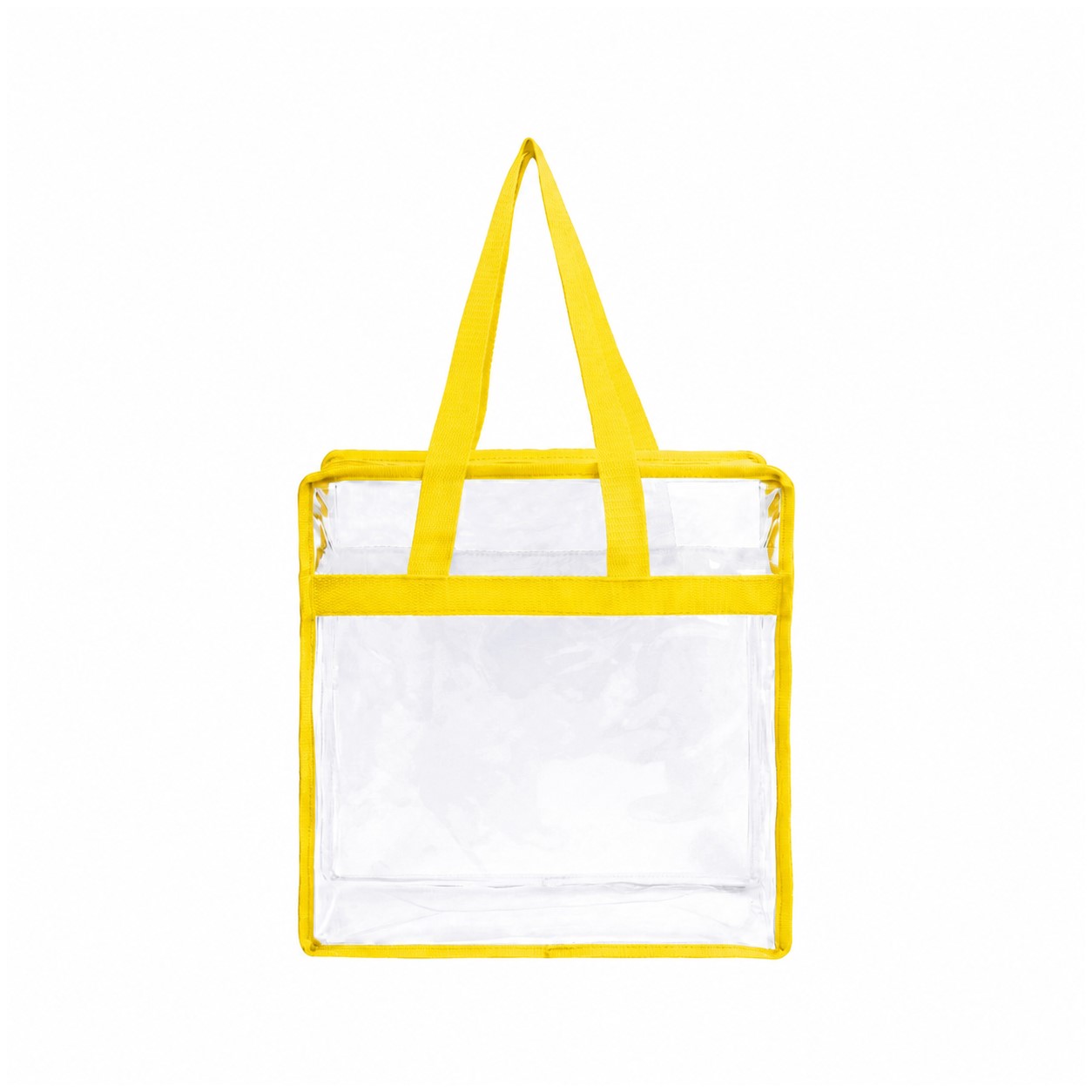Stadium Clear Zipper Tote Bag — Yellow