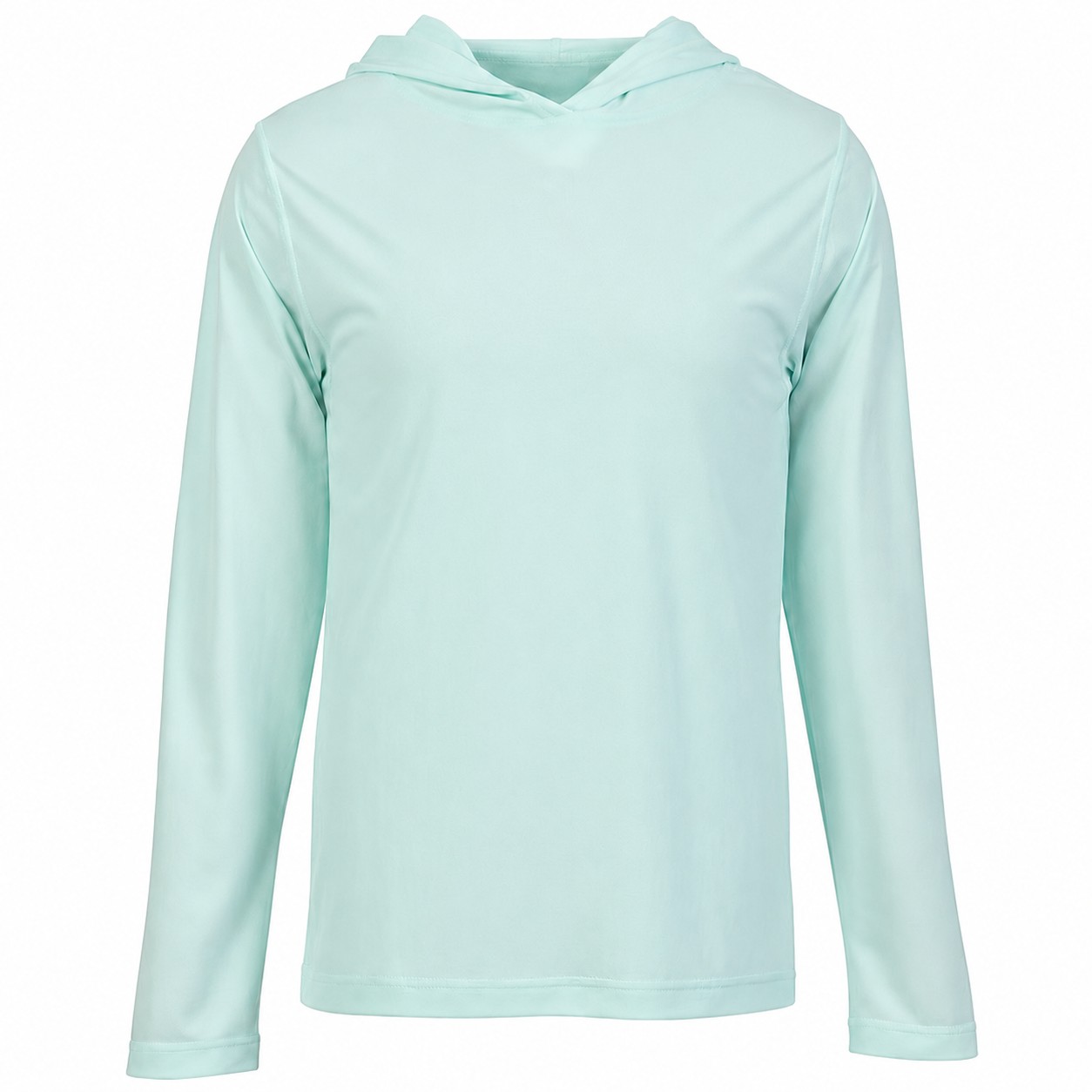 Polyester Long Sleeve Hooded Training Shirt — view 2