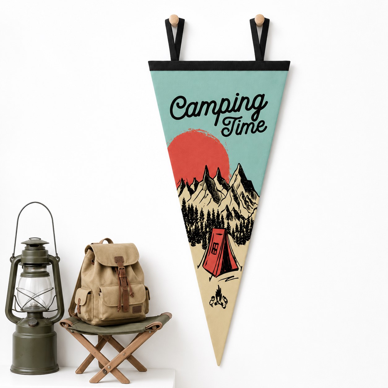Tapered Felt Hanging Pennant