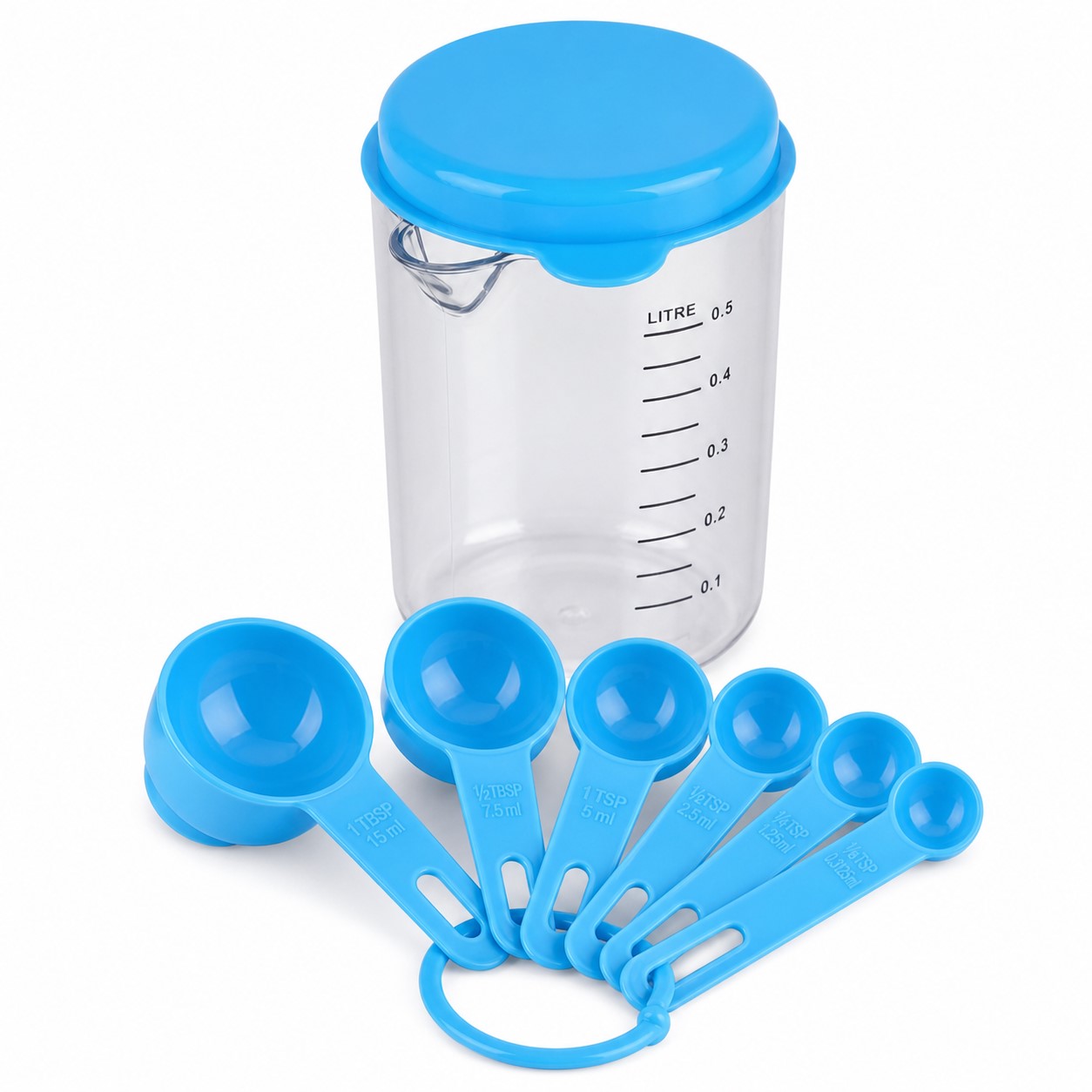 Graduated ABS Measuring Cup And Spoon Set — view 2