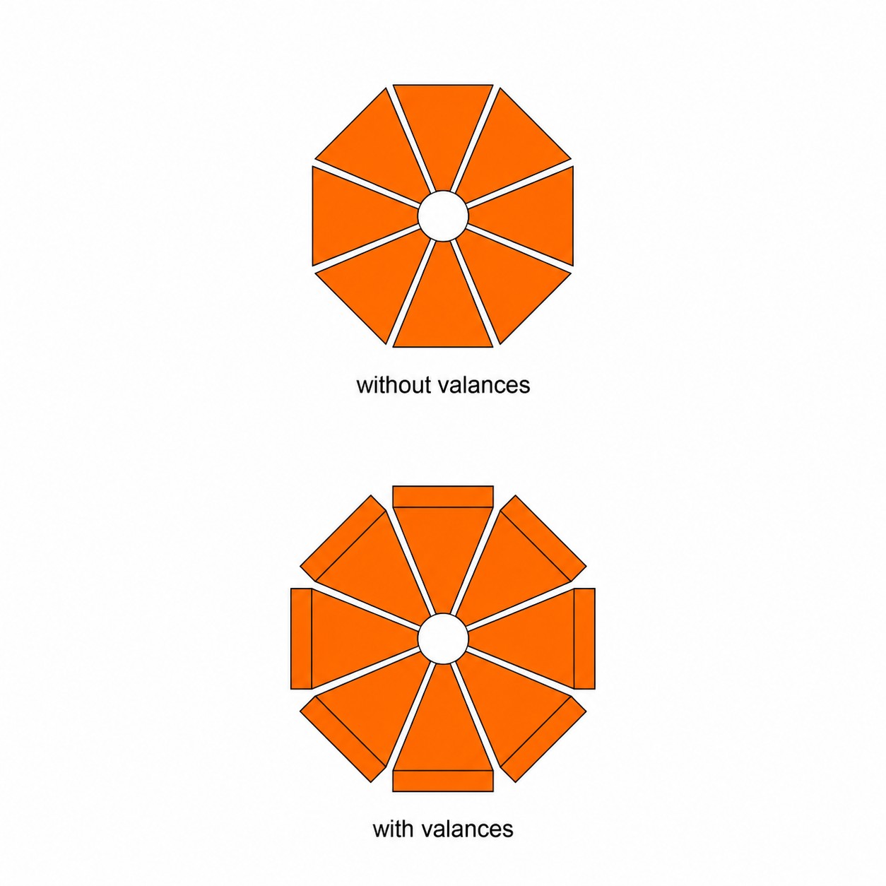 9-Foot Crank Tilt Patio Umbrella — Orange