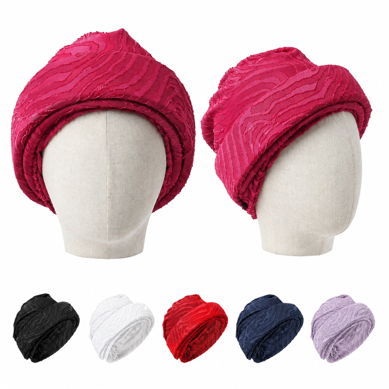 Velvet Textured Headband Wrap
